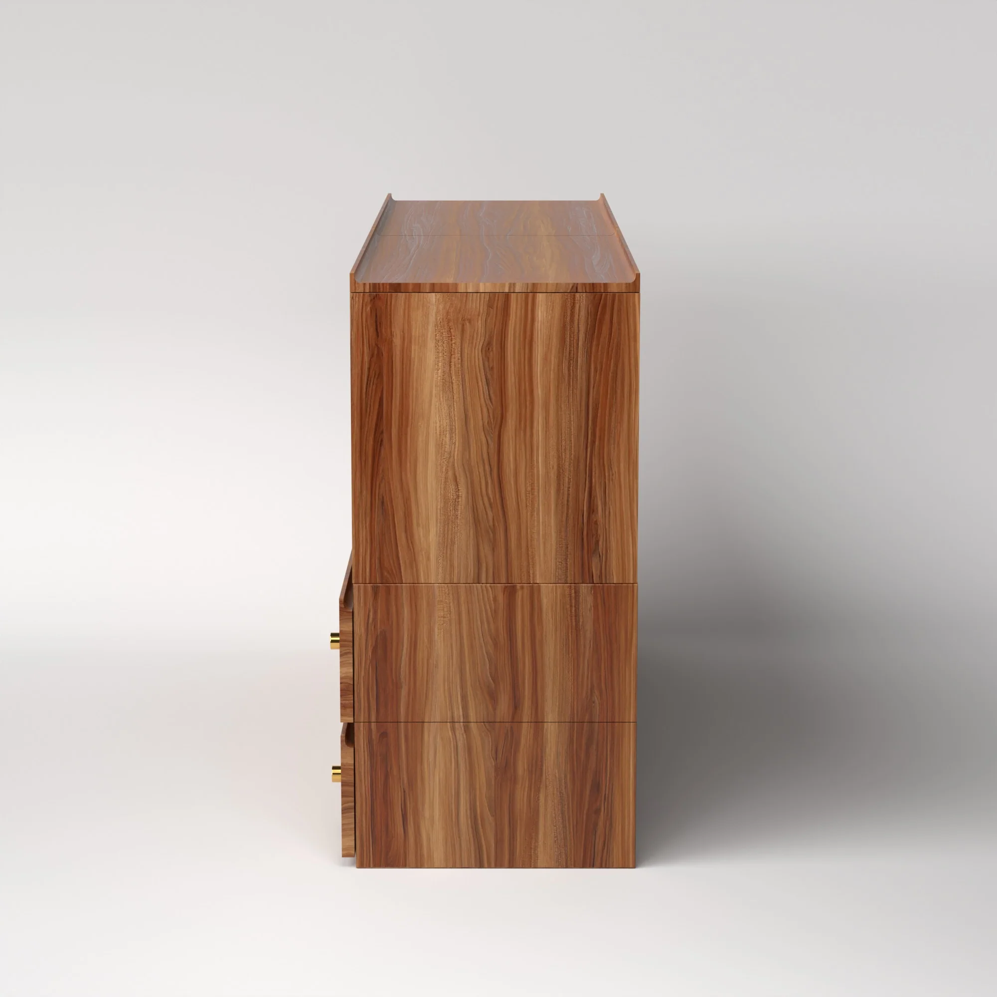 Stava Modular Credenza System | Solid Walnut/Teak/Oak Wood (4x2) | 5.5 Feet Length - Image 20