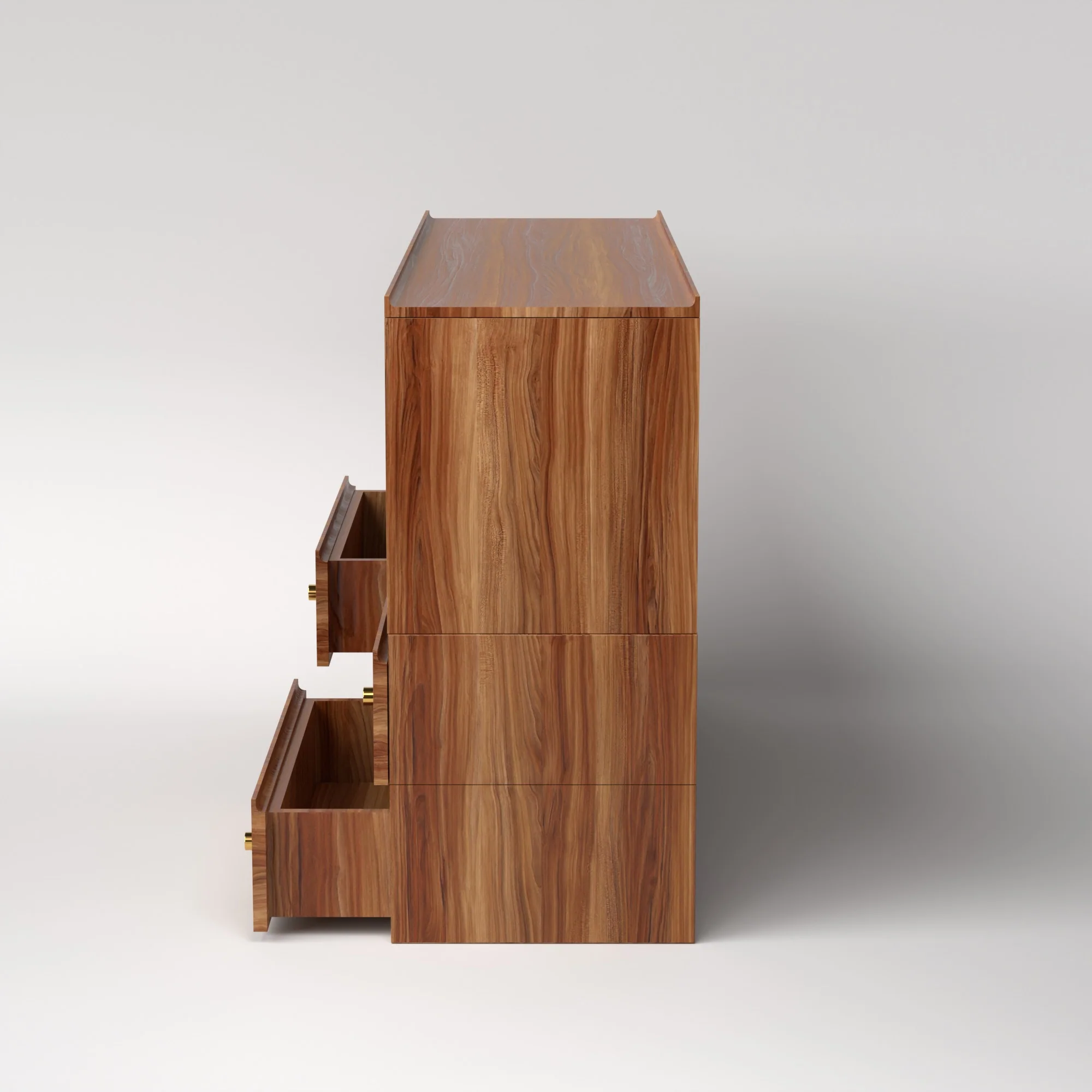 Stava Modular Credenza System | Solid Walnut/Teak/Oak Wood (4x2) | 5.5 Feet Length - Image 21