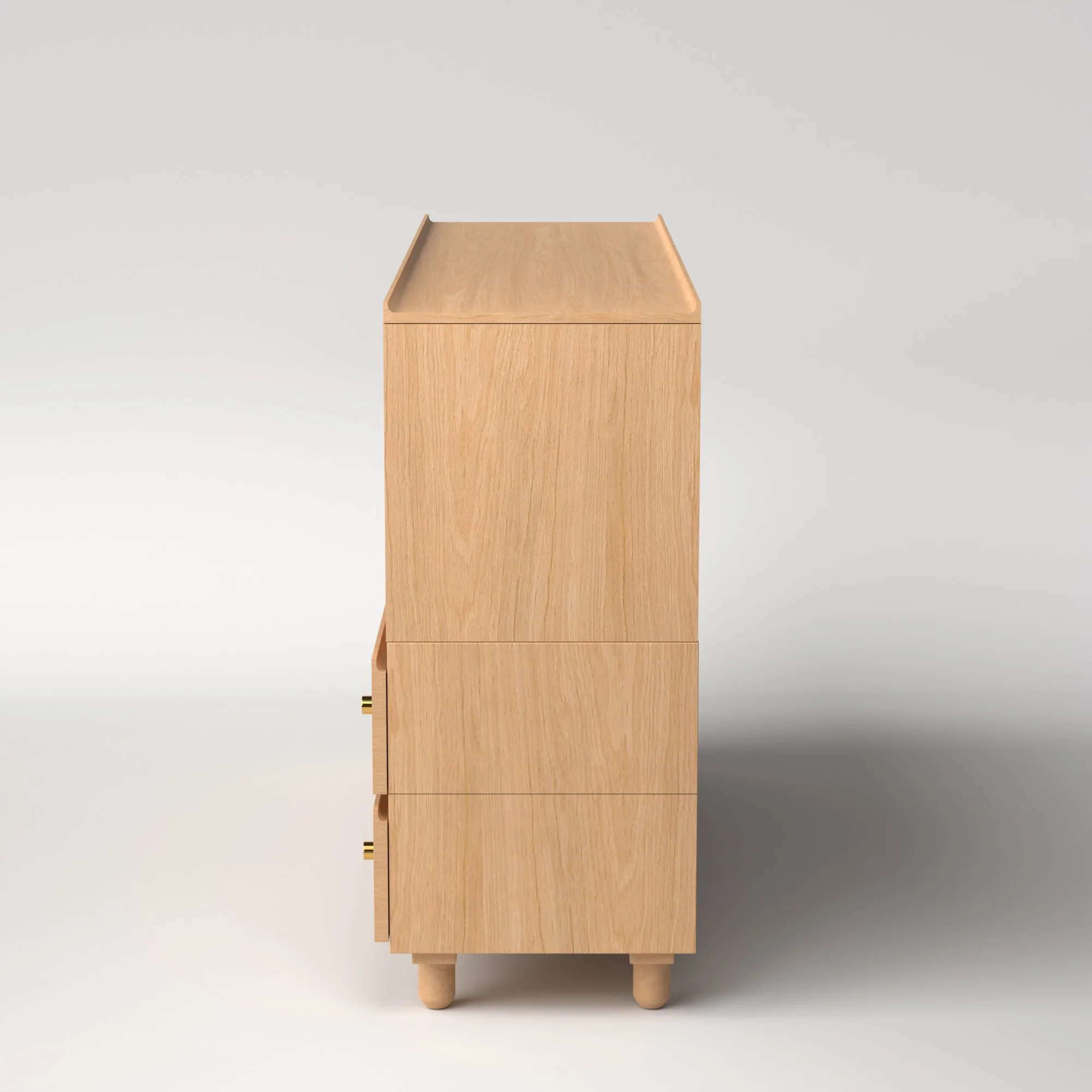 Stava Modular Credenza System | Solid Walnut/Teak/Oak Wood (4x2) | 5.5 Feet Length - Image 26