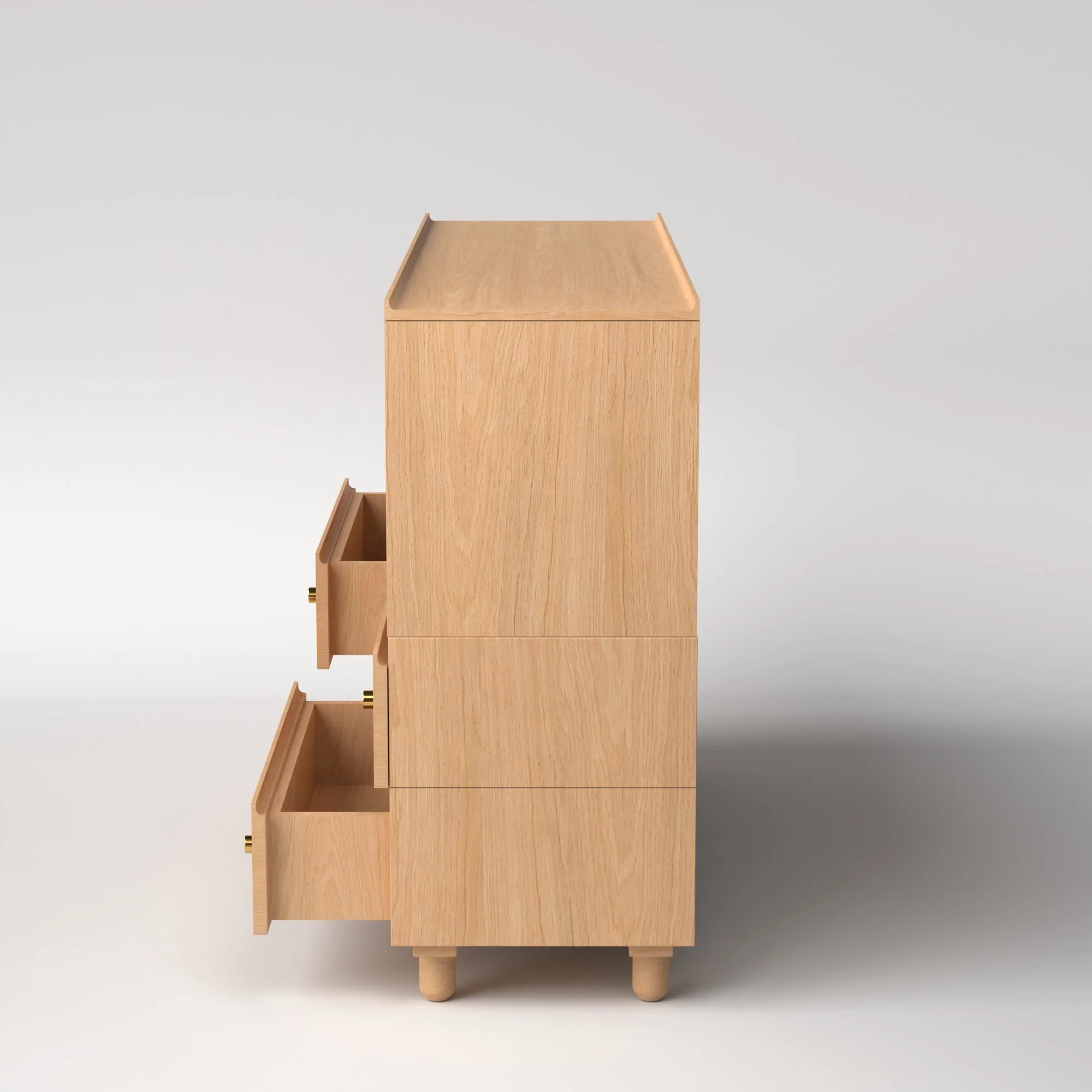 Stava Modular Credenza System | Solid Walnut/Teak/Oak Wood (4x2) | 5.5 Feet Length - Image 27