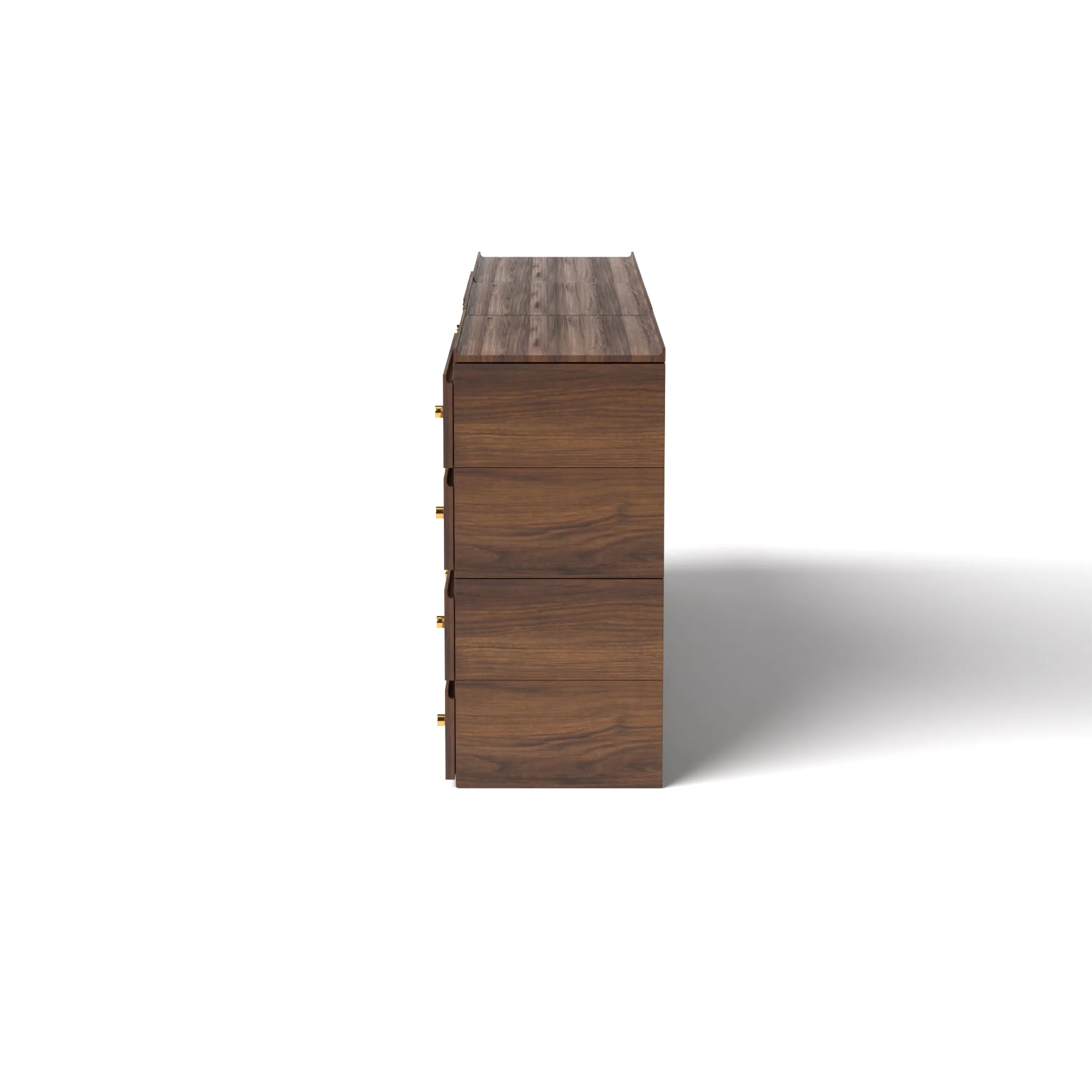 Stava Modular Credenza System | Solid Walnut/Teak/Oak Wood (4x3) | 8 Feet Length - Image 10