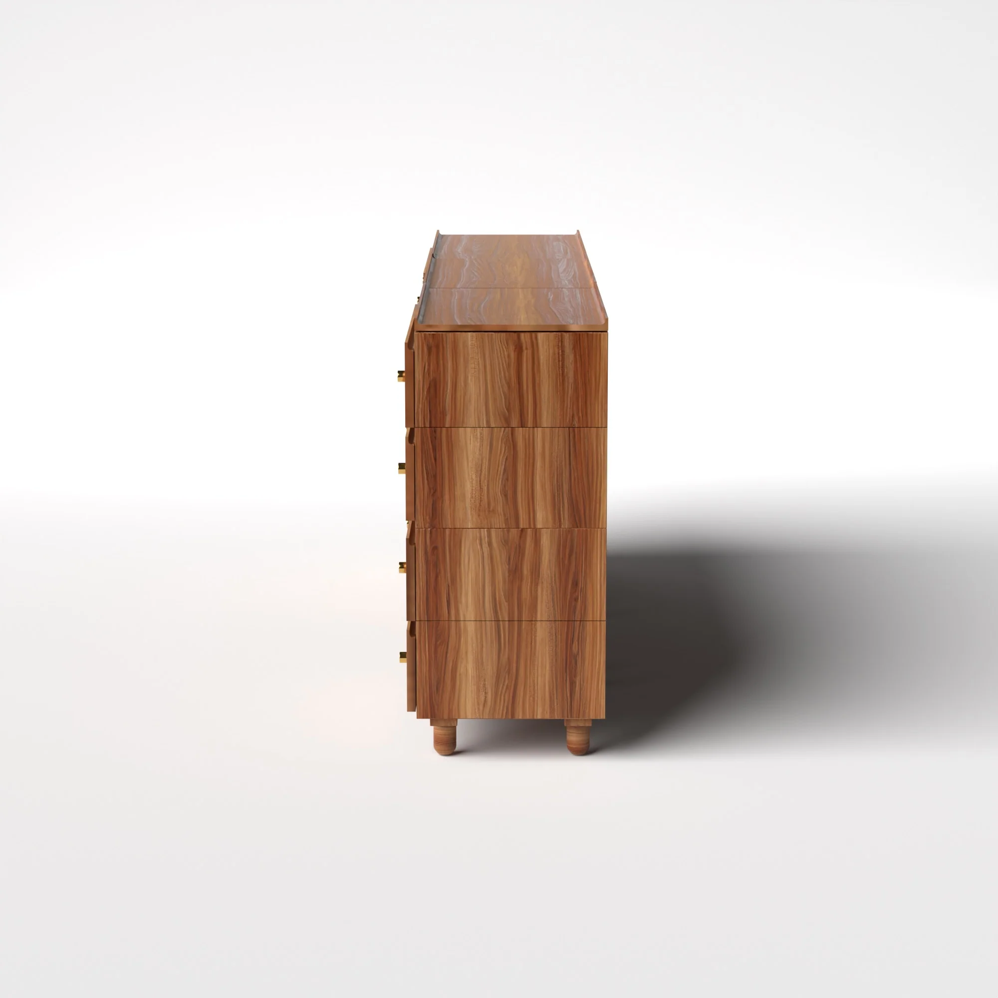 Stava Modular Credenza System | Solid Walnut/Teak/Oak Wood (4x3) | 8 Feet Length - Image 16