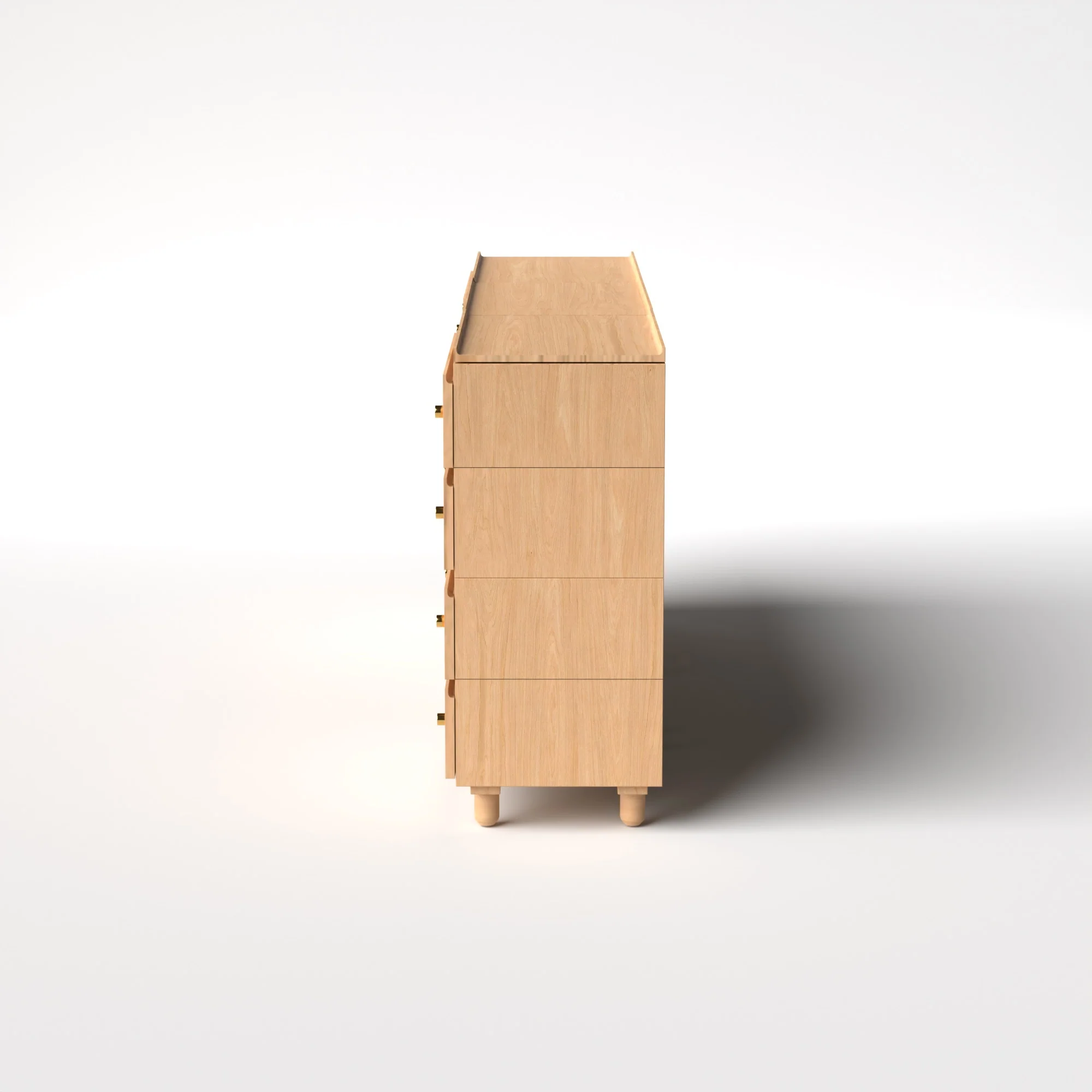 Stava Modular Credenza System | Solid Walnut/Teak/Oak Wood (4x3) | 8 Feet Length - Image 26
