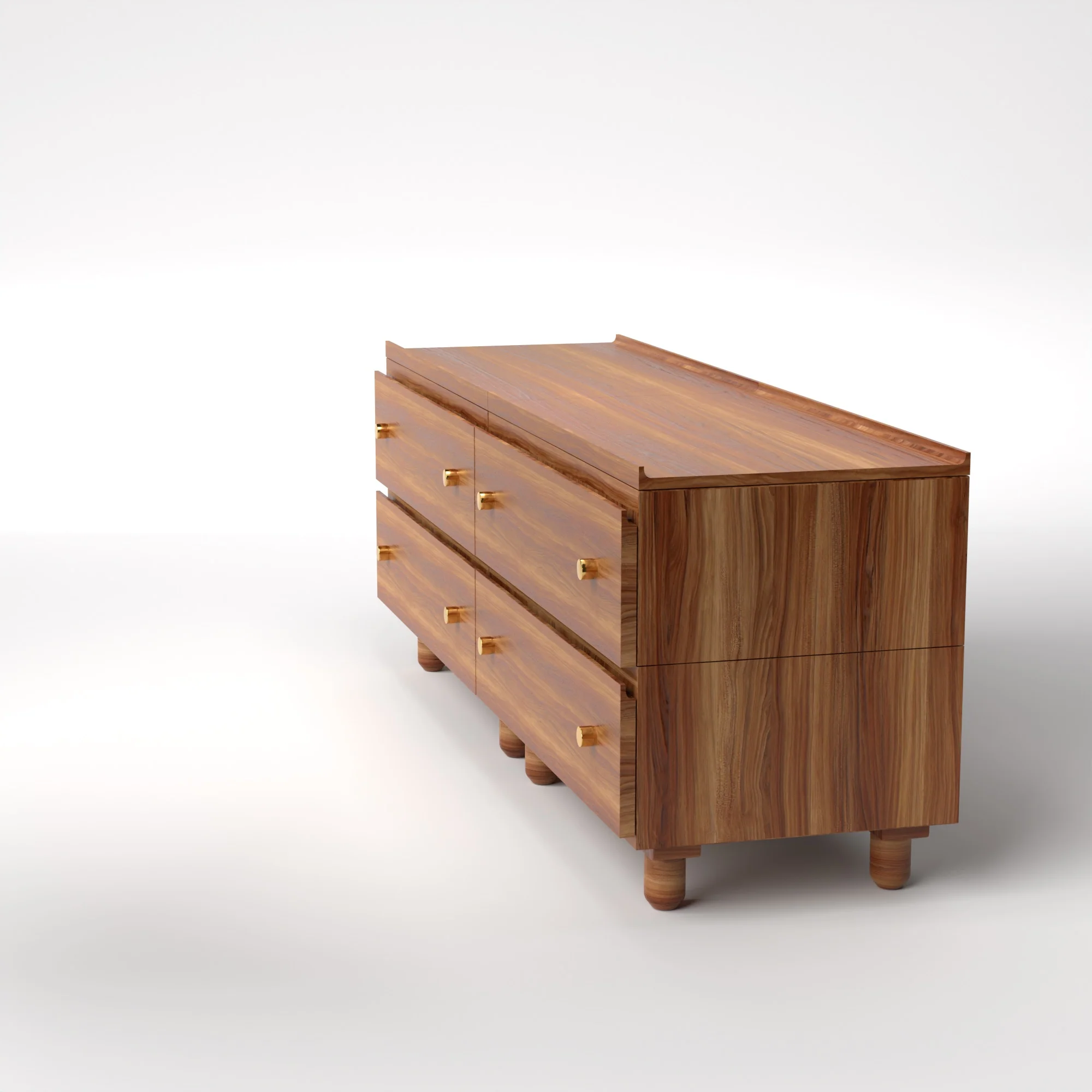 Stava Modular Drawer System | Solid Walnut/Teak/Oak Wood (2x2) | 5.5 Feet Length - Image 14
