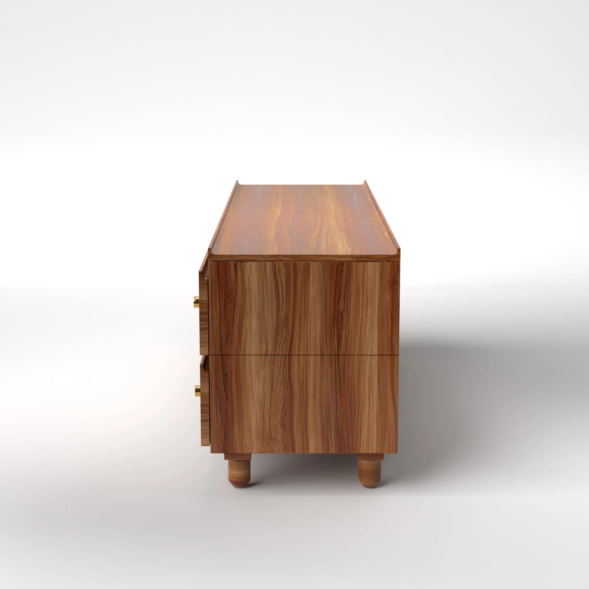 Stava Modular Drawer System | Solid Walnut/Teak/Oak Wood (2x2) | 5.5 Feet Length - Image 16