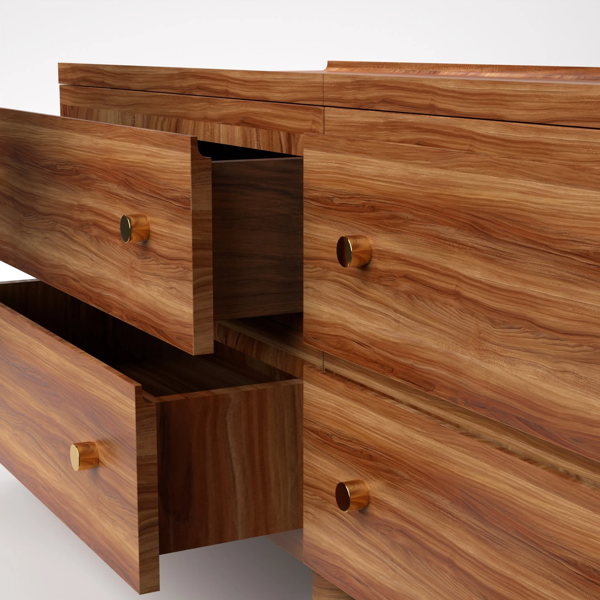 Stava Modular Drawer System | Solid Walnut/Teak/Oak Wood (2x2) | 5.5 Feet Length - Image 17