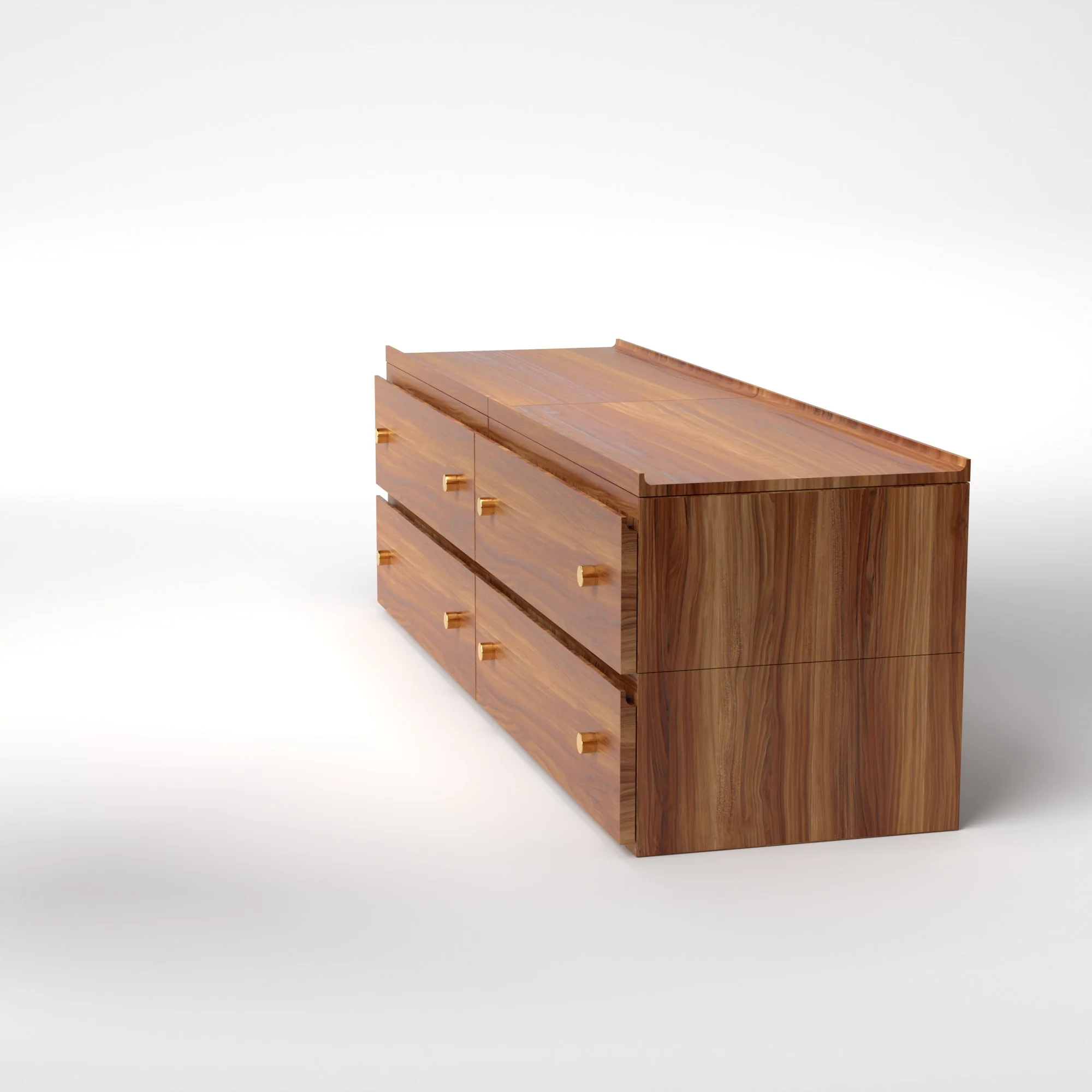 Stava Modular Drawer System | Solid Walnut/Teak/Oak Wood (2x2) | 5.5 Feet Length - Image 19