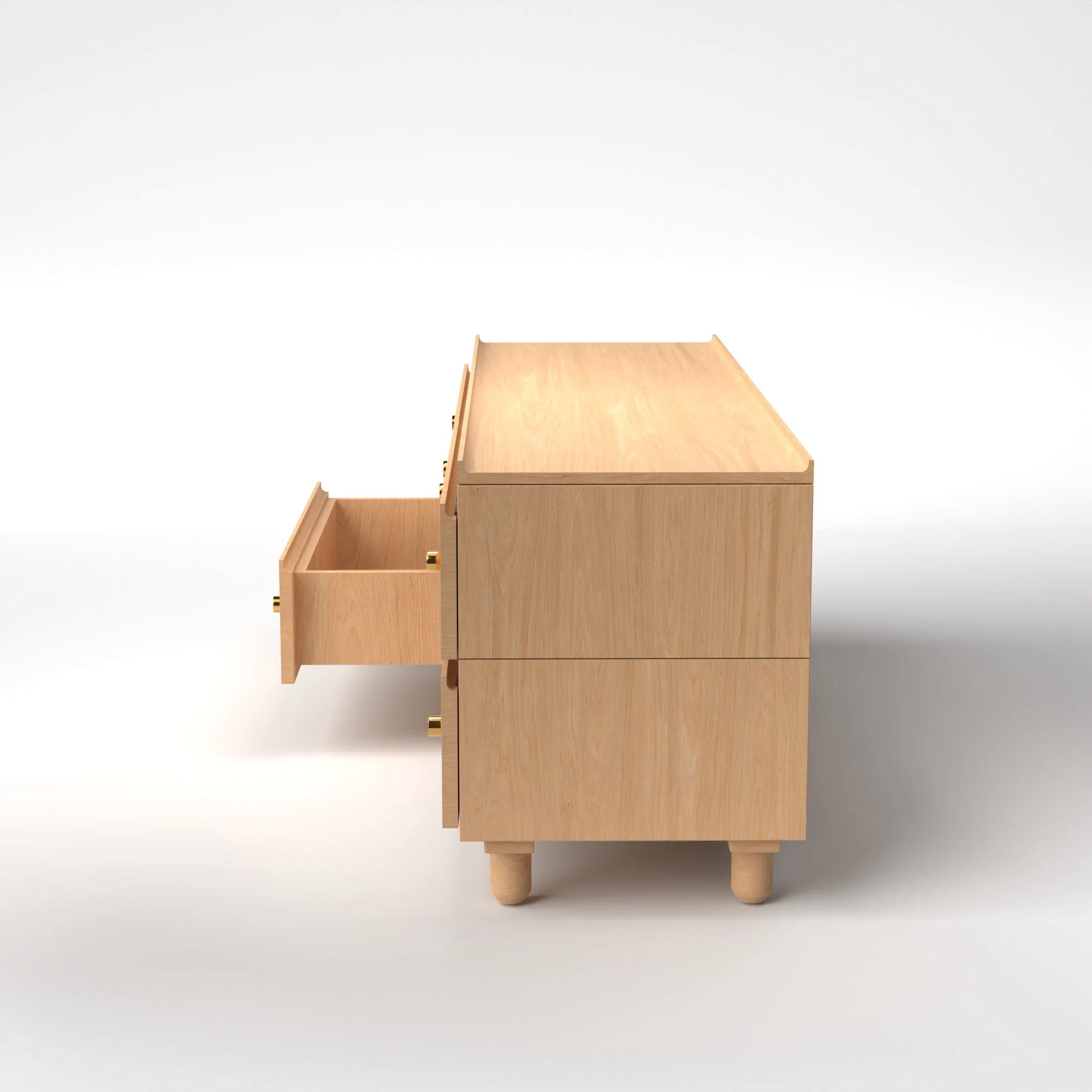 Stava Modular Drawer System | Solid Walnut/Teak/Oak Wood (2x2) | 5.5 Feet Length - Image 25