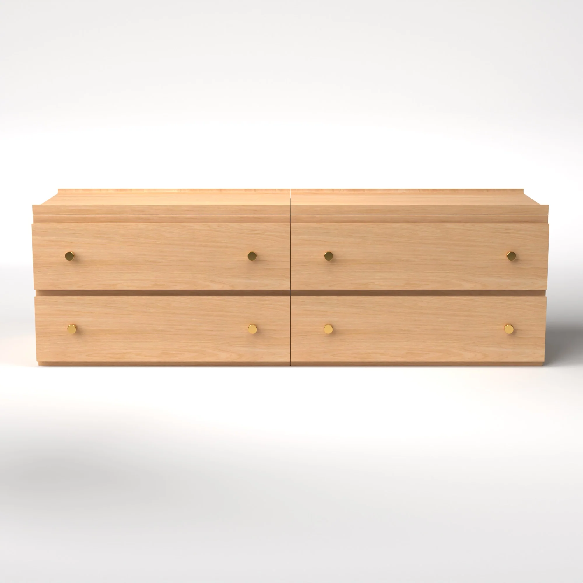 Stava Modular Drawer System | Solid Walnut/Teak/Oak Wood (2x2) | 5.5 Feet Length - Image 28