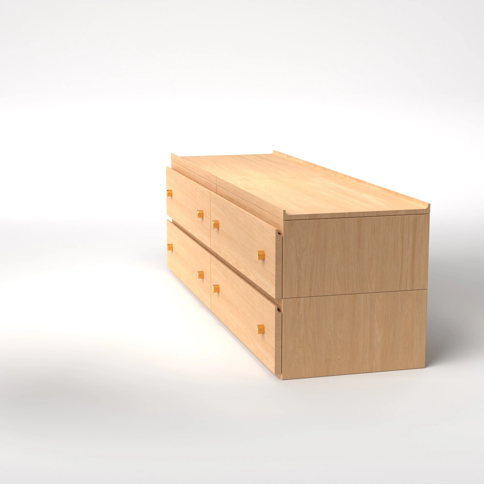 Stava Modular Drawer System | Solid Walnut/Teak/Oak Wood (2x2) | 5.5 Feet Length - Image 29