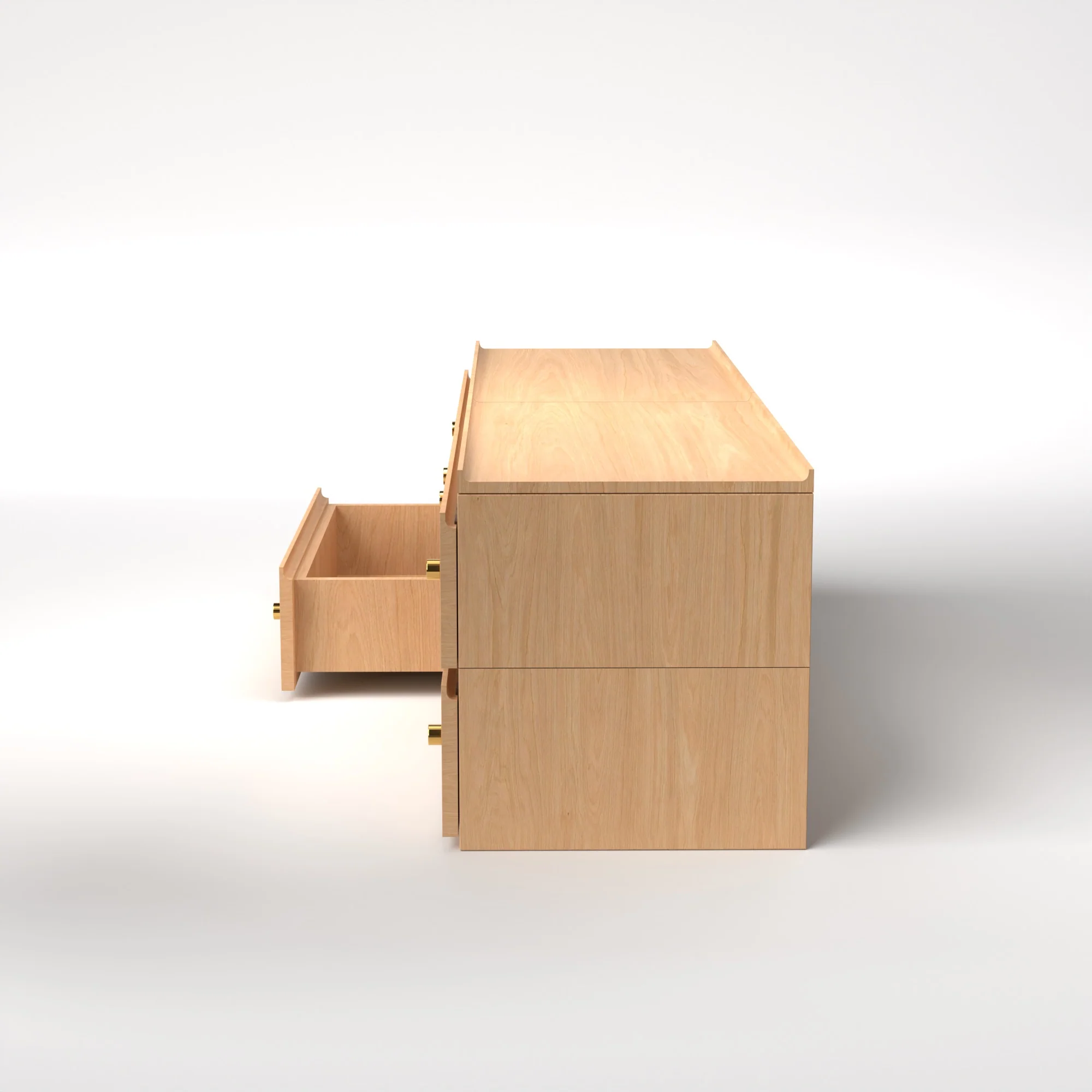 Stava Modular Drawer System | Solid Walnut/Teak/Oak Wood (2x2) | 5.5 Feet Length - Image 30