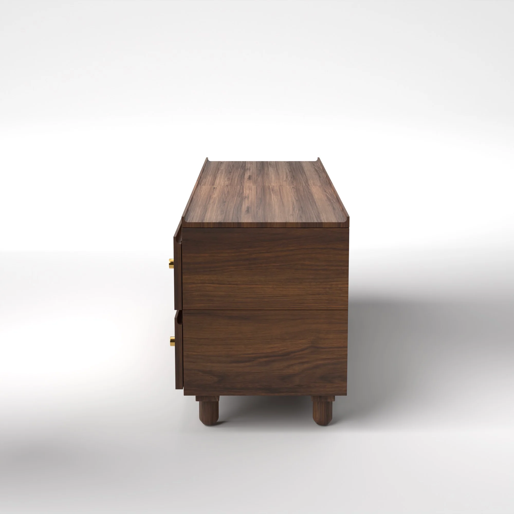 Stava Modular Drawer System | Solid Walnut/Teak/Oak Wood (2x2) | 5.5 Feet Length - Image 5