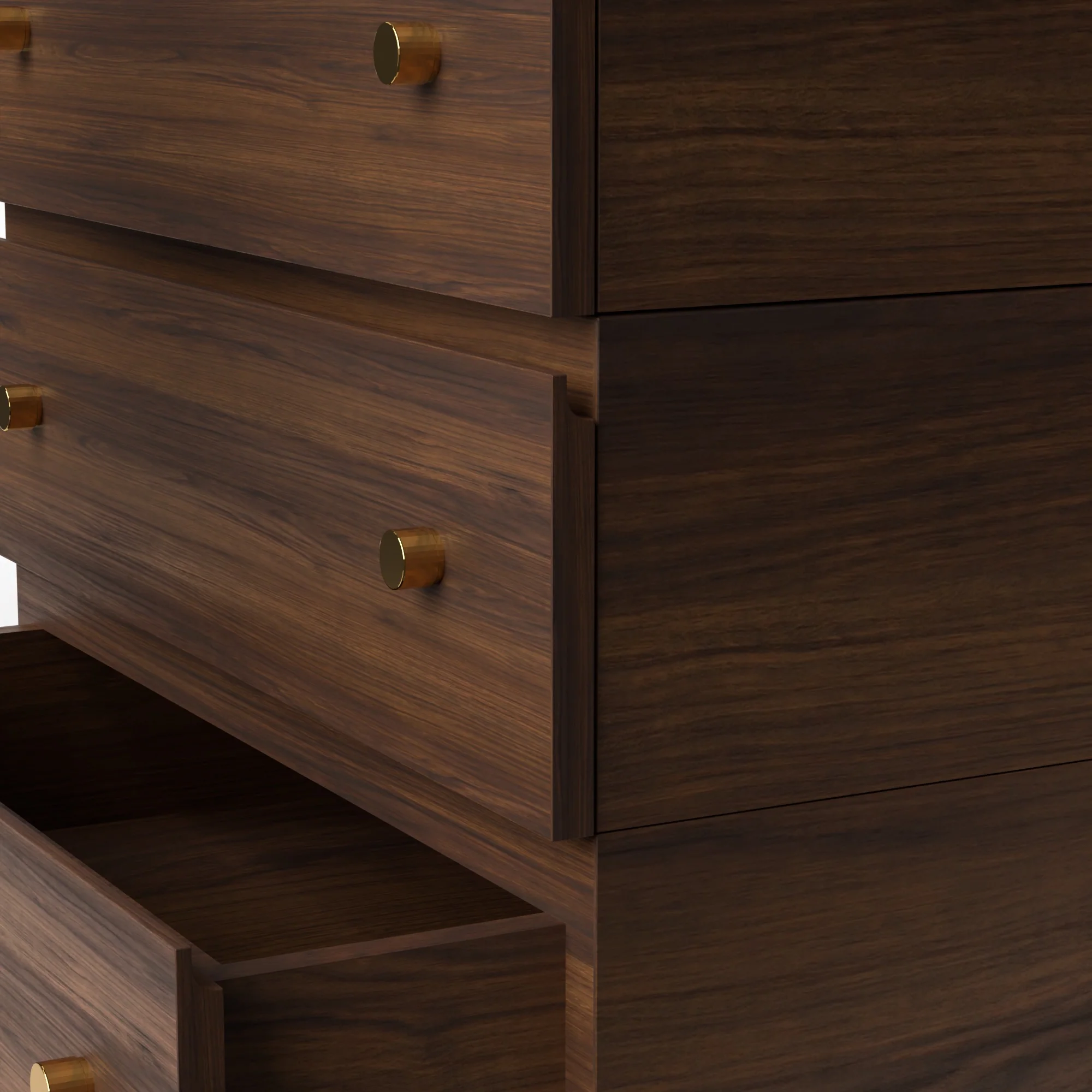 Stava Modular Drawer System | Solid Walnut/Teak/Oak Wood (3x1) | 3 Feet Length - Image 11