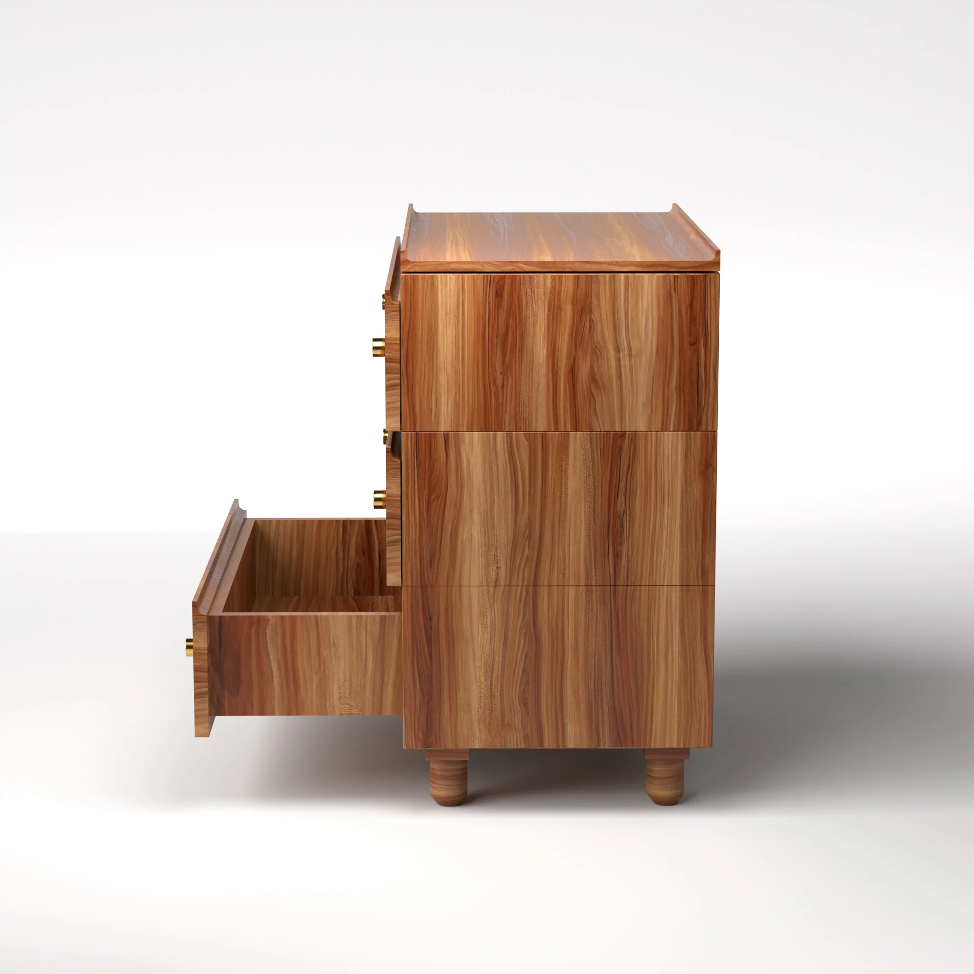Stava Modular Drawer System | Solid Walnut/Teak/Oak Wood (3x1) | 3 Feet Length - Image 15