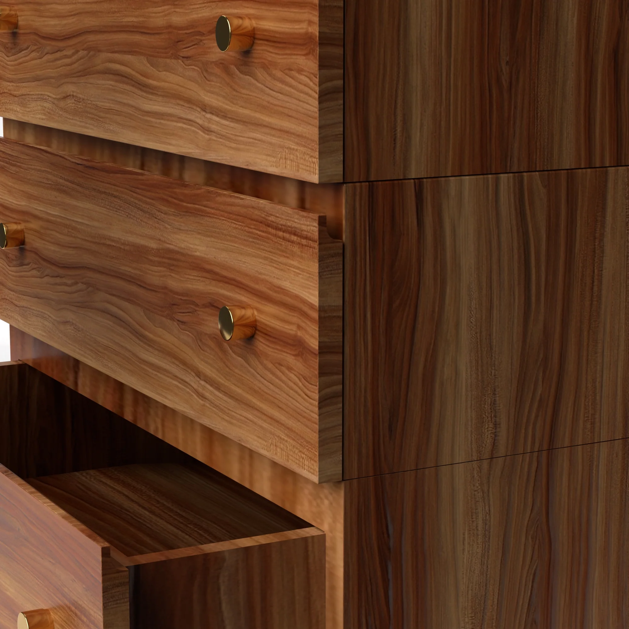 Stava Modular Drawer System | Solid Walnut/Teak/Oak Wood (3x1) | 3 Feet Length - Image 17