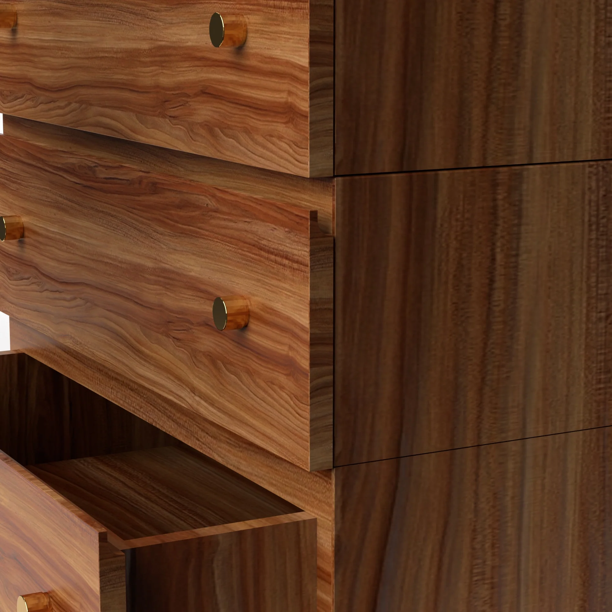 Stava Modular Drawer System | Solid Walnut/Teak/Oak Wood (3x1) | 3 Feet Length - Image 22