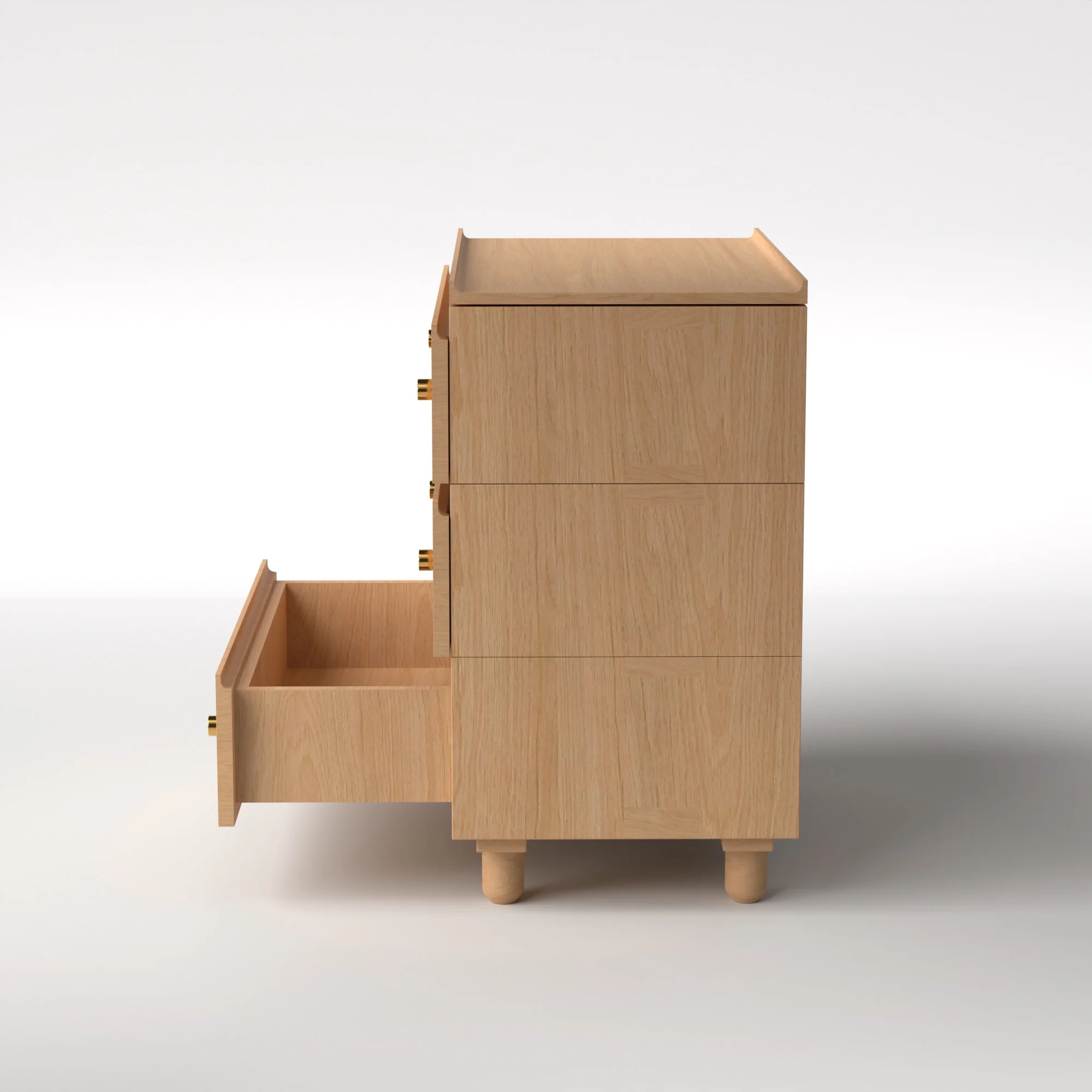 Stava Modular Drawer System | Solid Walnut/Teak/Oak Wood (3x1) | 3 Feet Length - Image 25