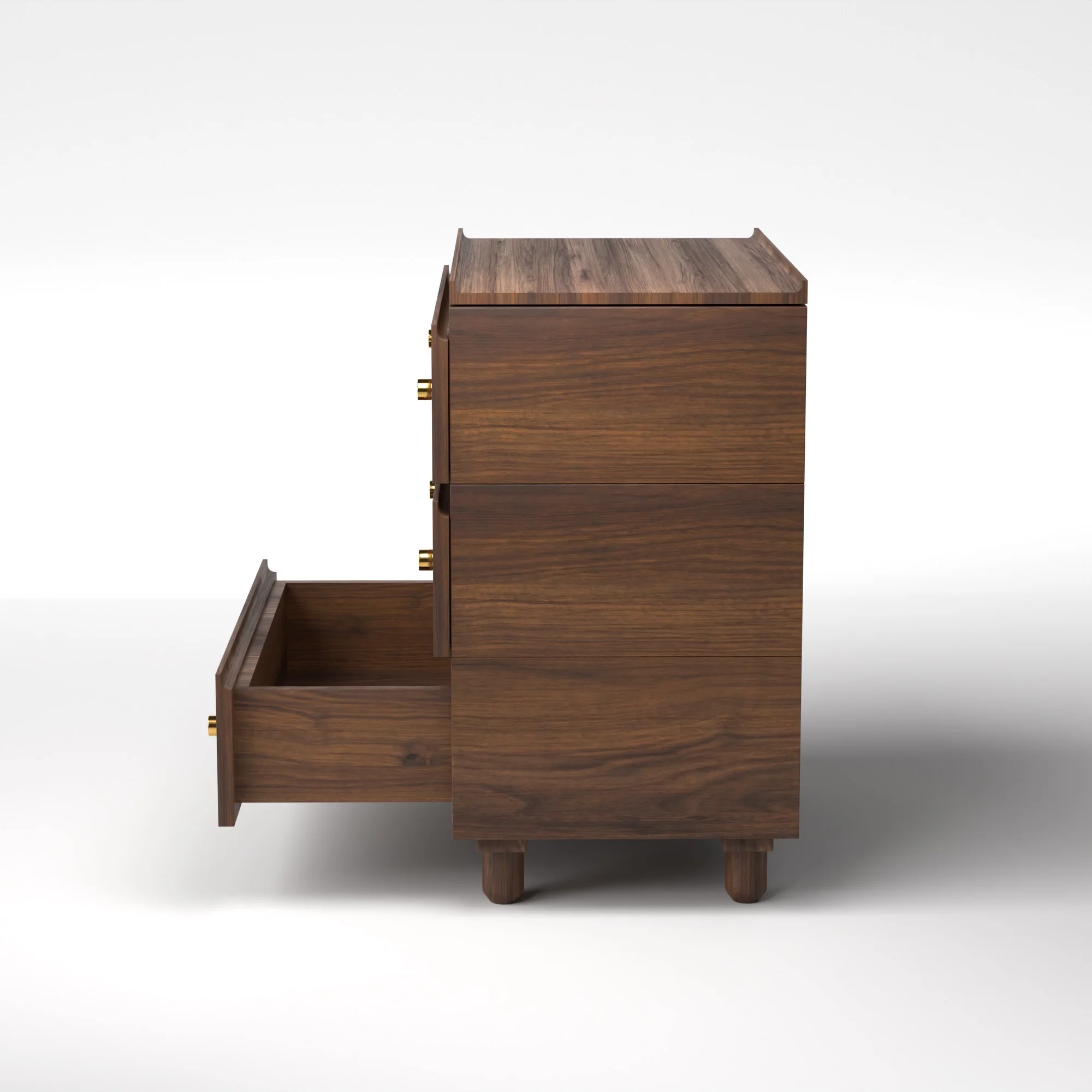 Stava Modular Drawer System | Solid Walnut/Teak/Oak Wood (3x1) | 3 Feet Length - Image 4