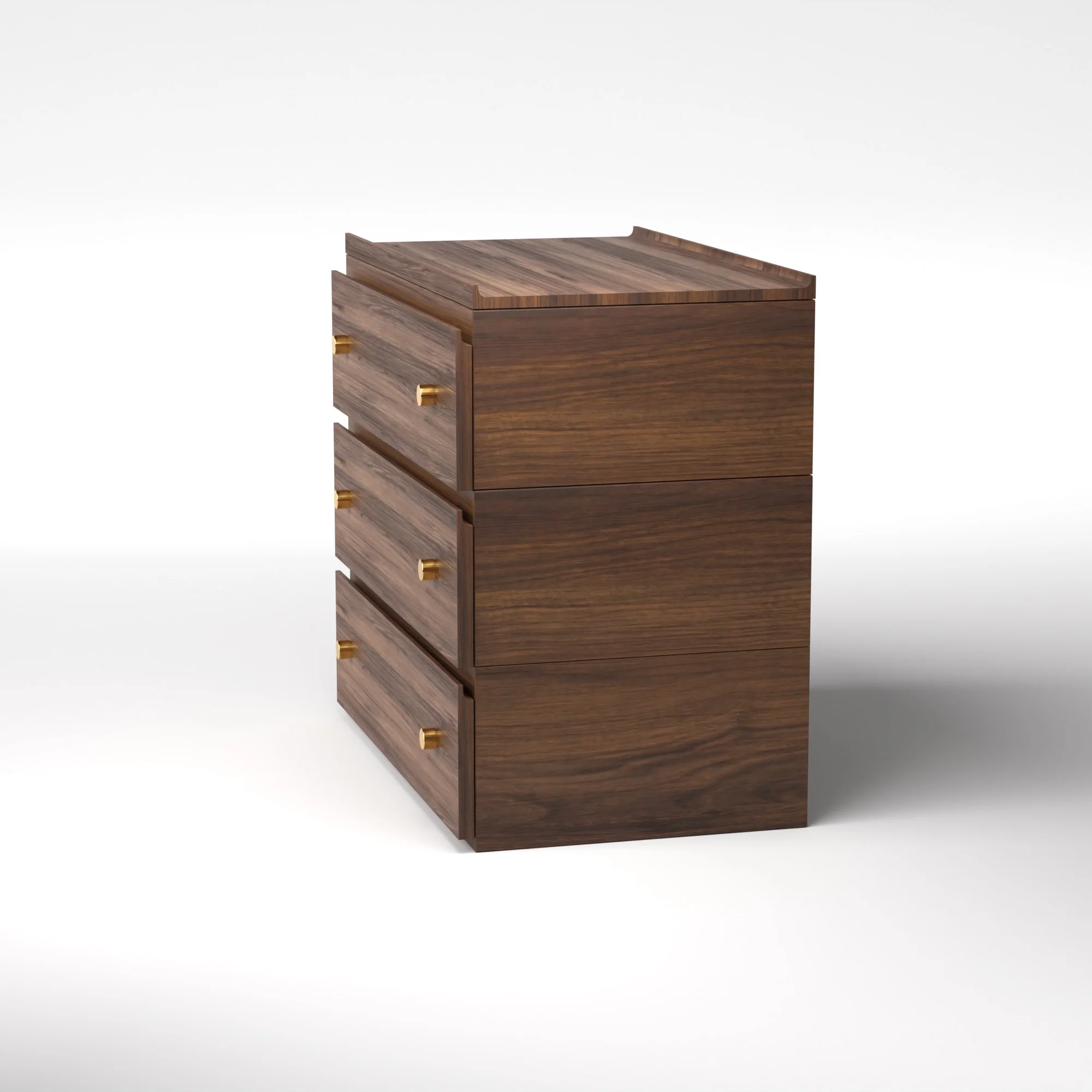 Stava Modular Drawer System | Solid Walnut/Teak/Oak Wood (3x1) | 3 Feet Length - Image 9