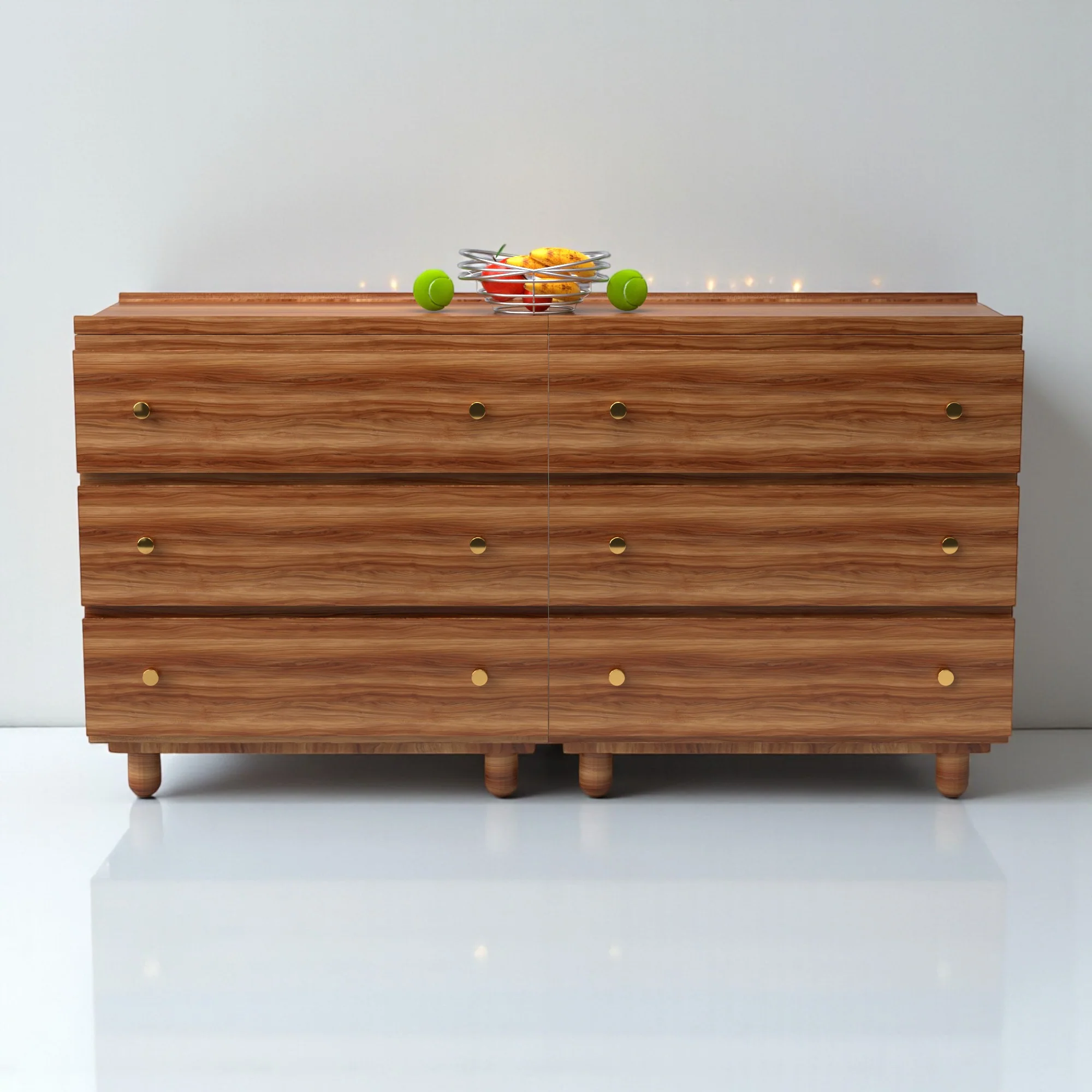 Stava Modular Drawer System | Solid Walnut/Teak/Oak Wood (3x2) | 5.5 Feet Length - Image 12