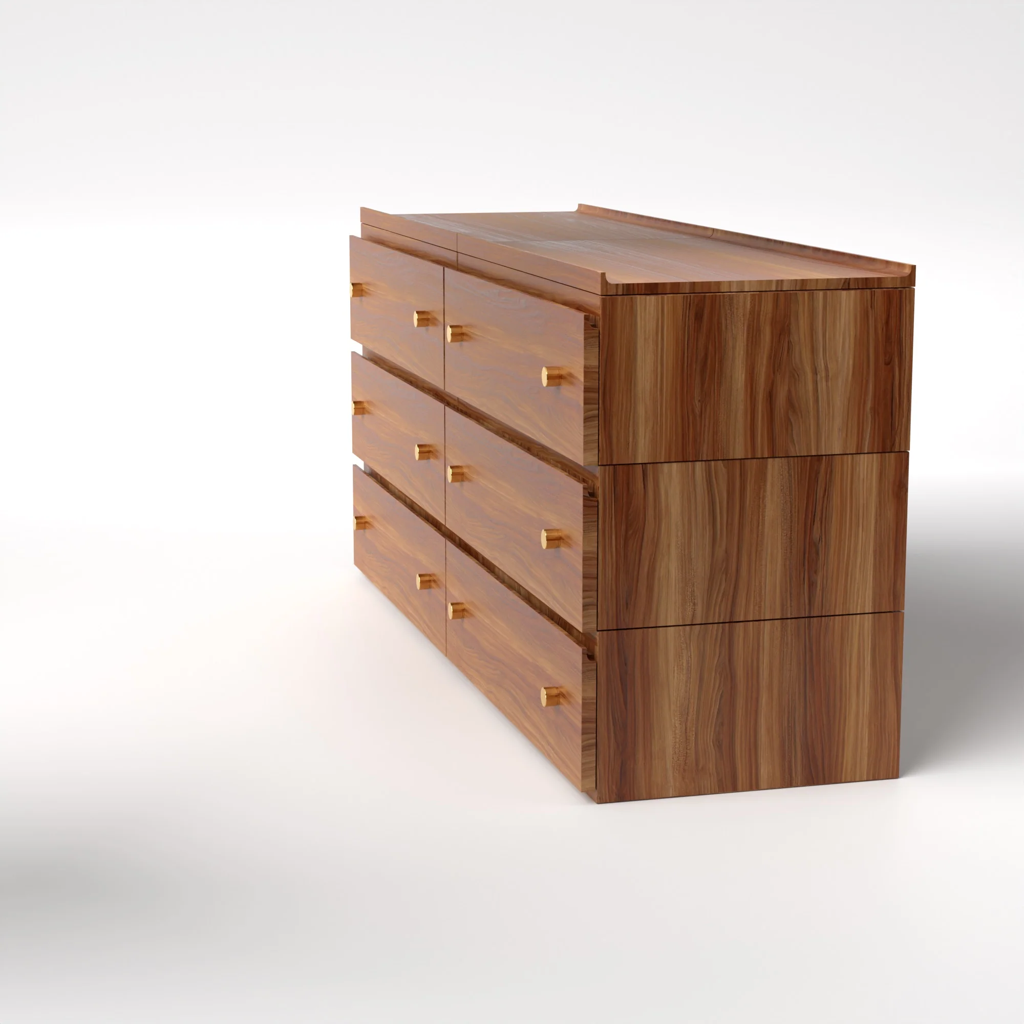 Stava Modular Drawer System | Solid Walnut/Teak/Oak Wood (3x2) | 5.5 Feet Length - Image 18