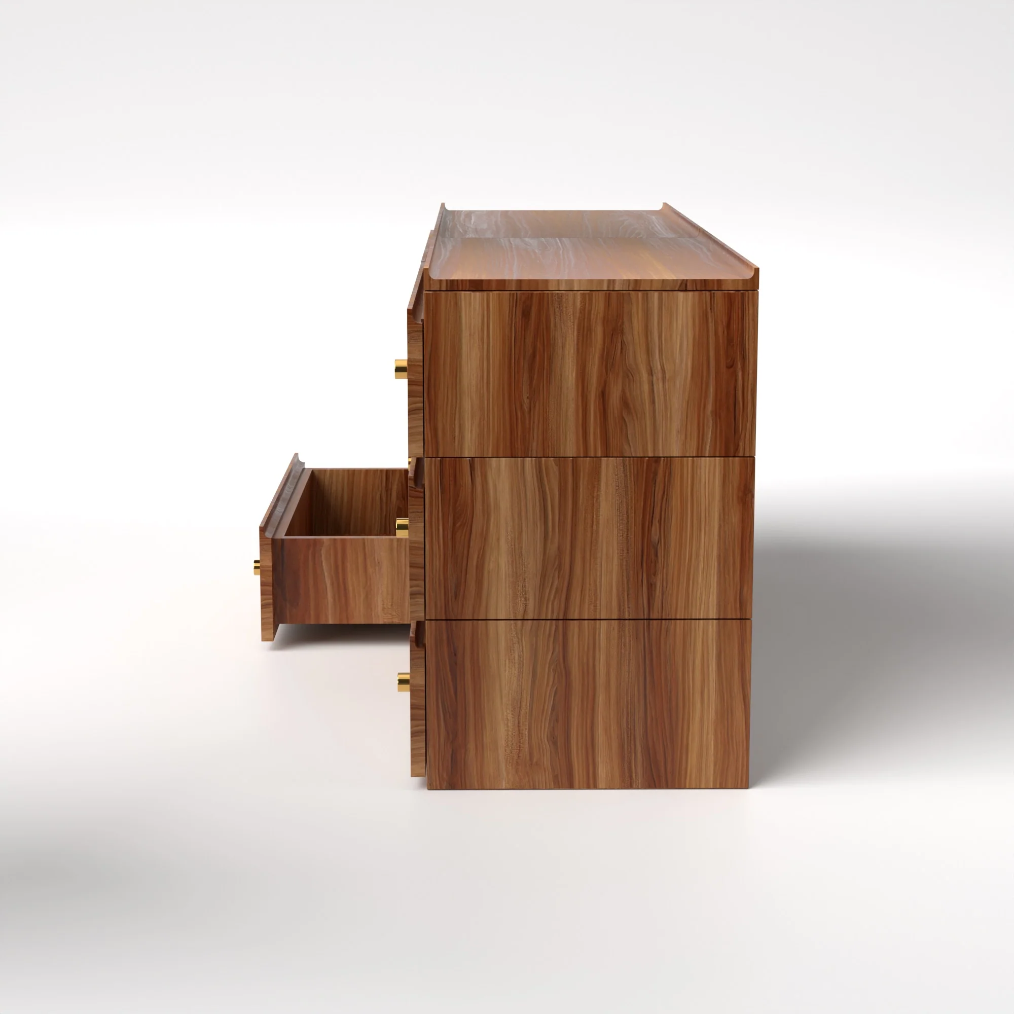Stava Modular Drawer System | Solid Walnut/Teak/Oak Wood (3x2) | 5.5 Feet Length - Image 20