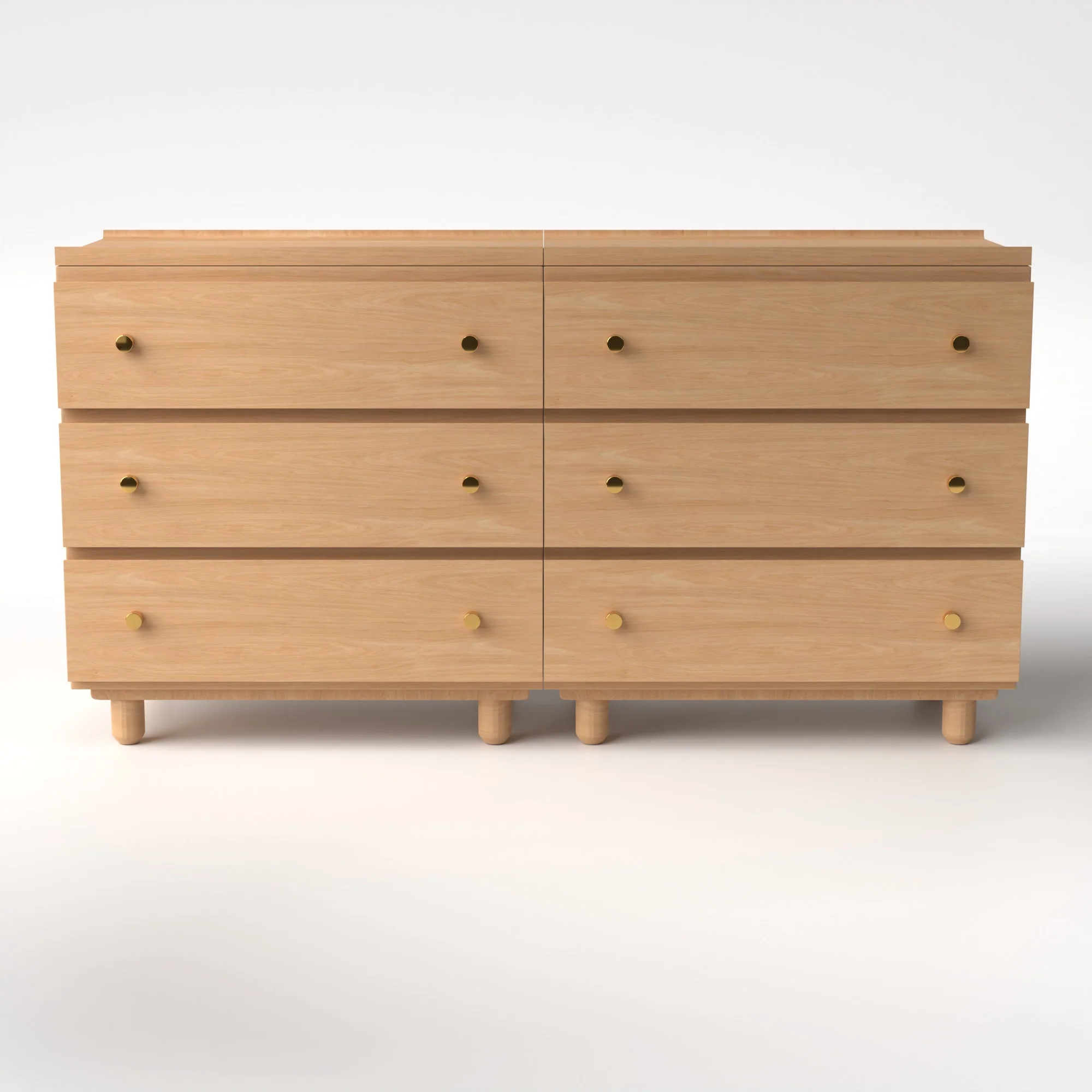 Stava Modular Drawer System | Solid Walnut/Teak/Oak Wood (3x2) | 5.5 Feet Length - Image 23
