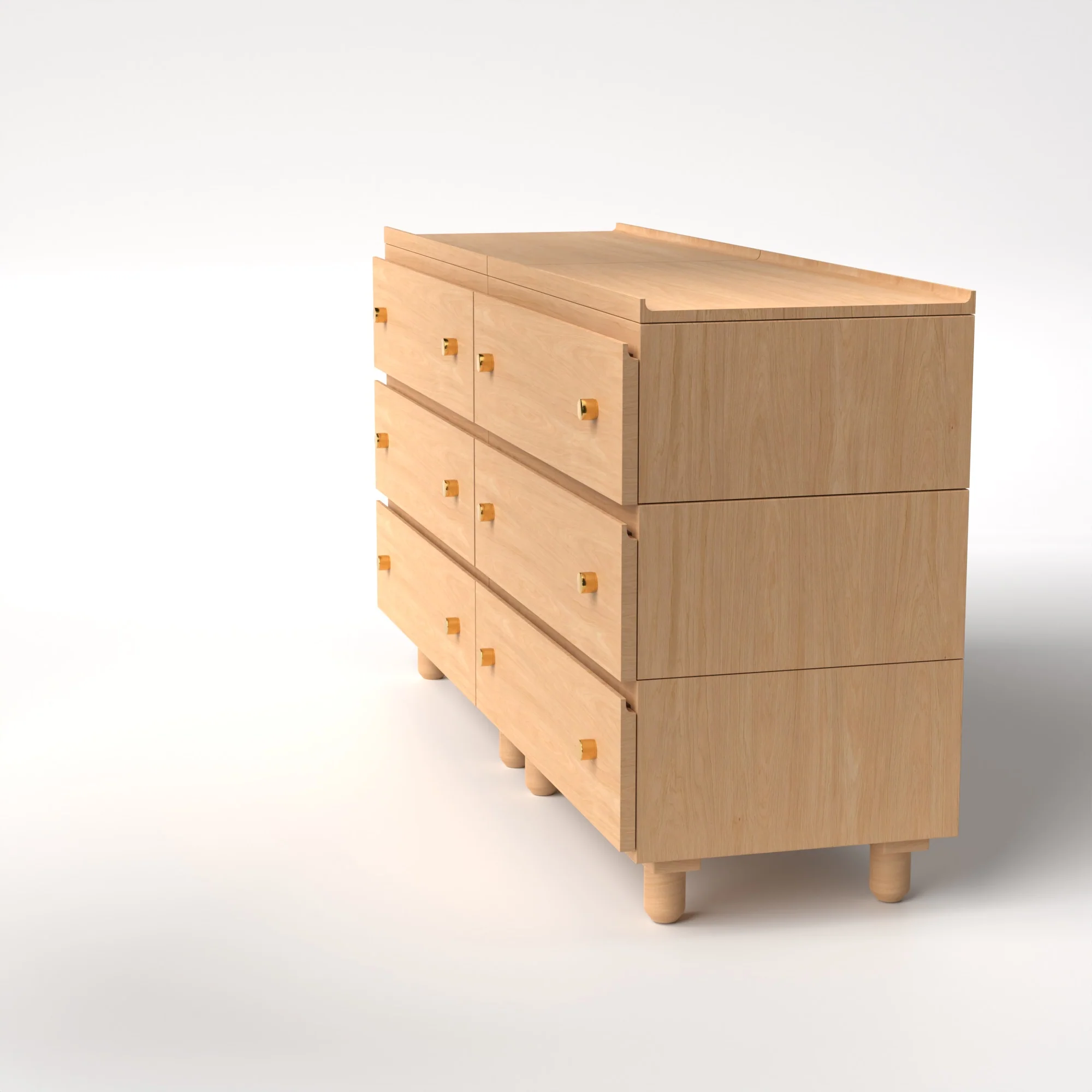 Stava Modular Drawer System | Solid Walnut/Teak/Oak Wood (3x2) | 5.5 Feet Length - Image 24