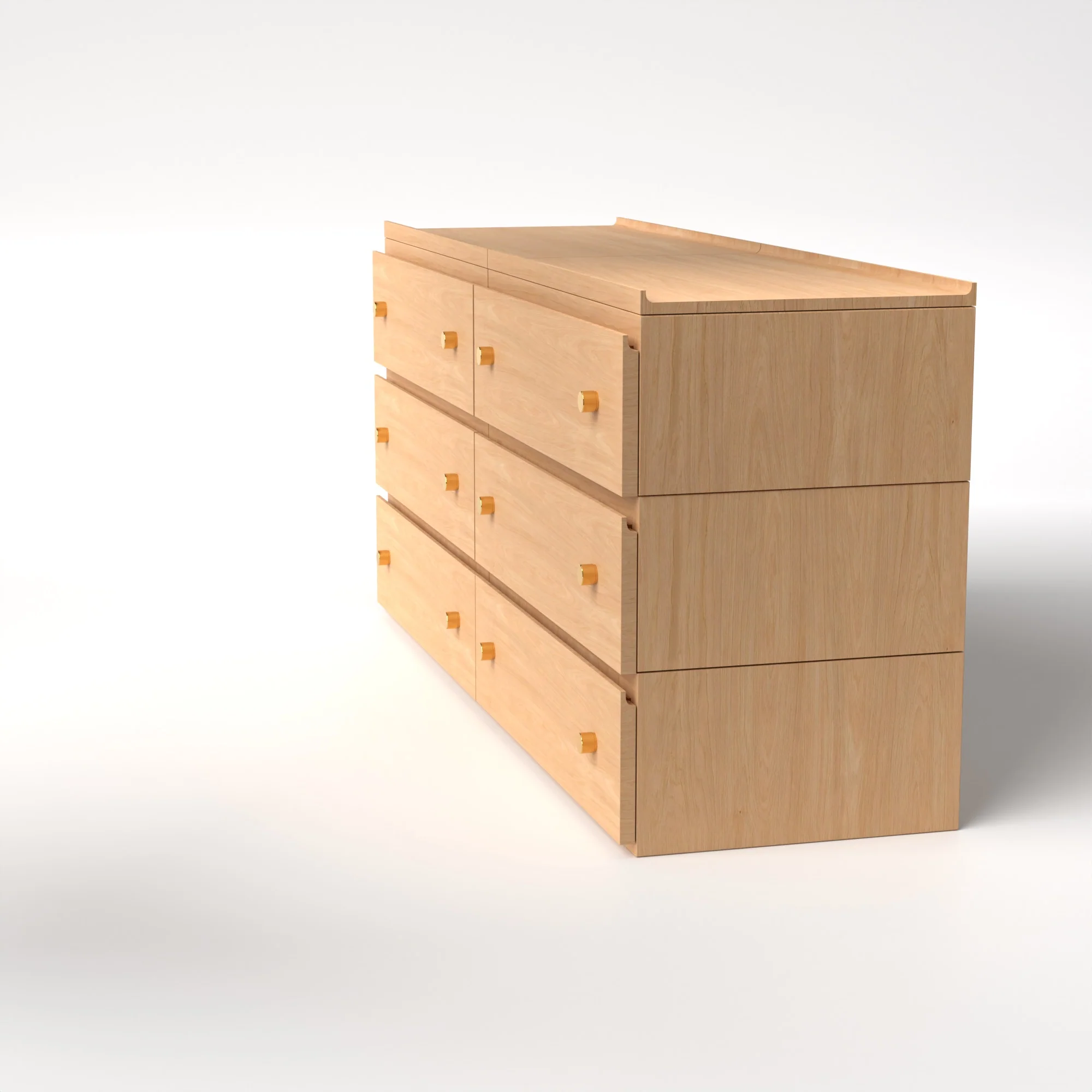 Stava Modular Drawer System | Solid Walnut/Teak/Oak Wood (3x2) | 5.5 Feet Length - Image 29