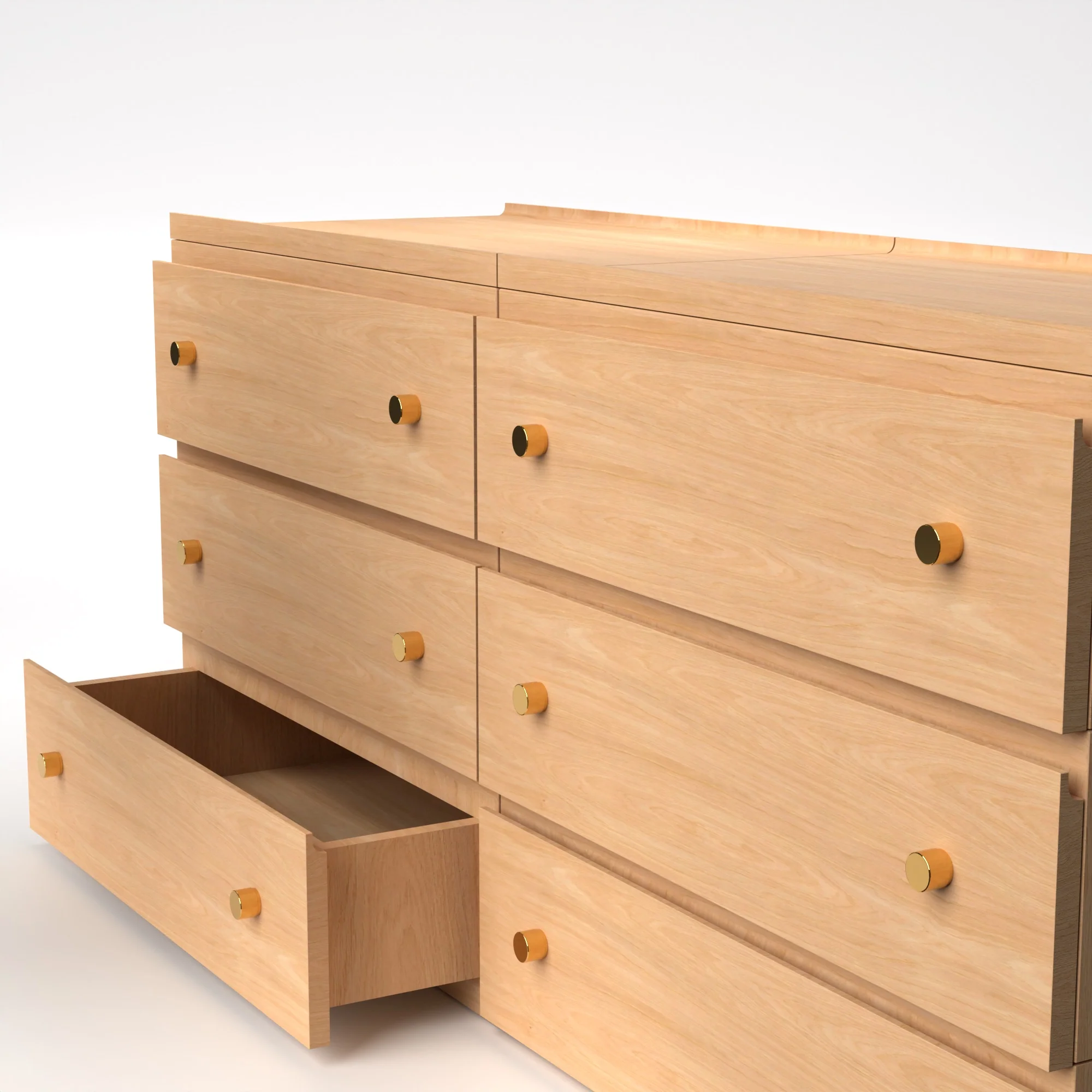 Stava Modular Drawer System | Solid Walnut/Teak/Oak Wood (3x2) | 5.5 Feet Length - Image 32