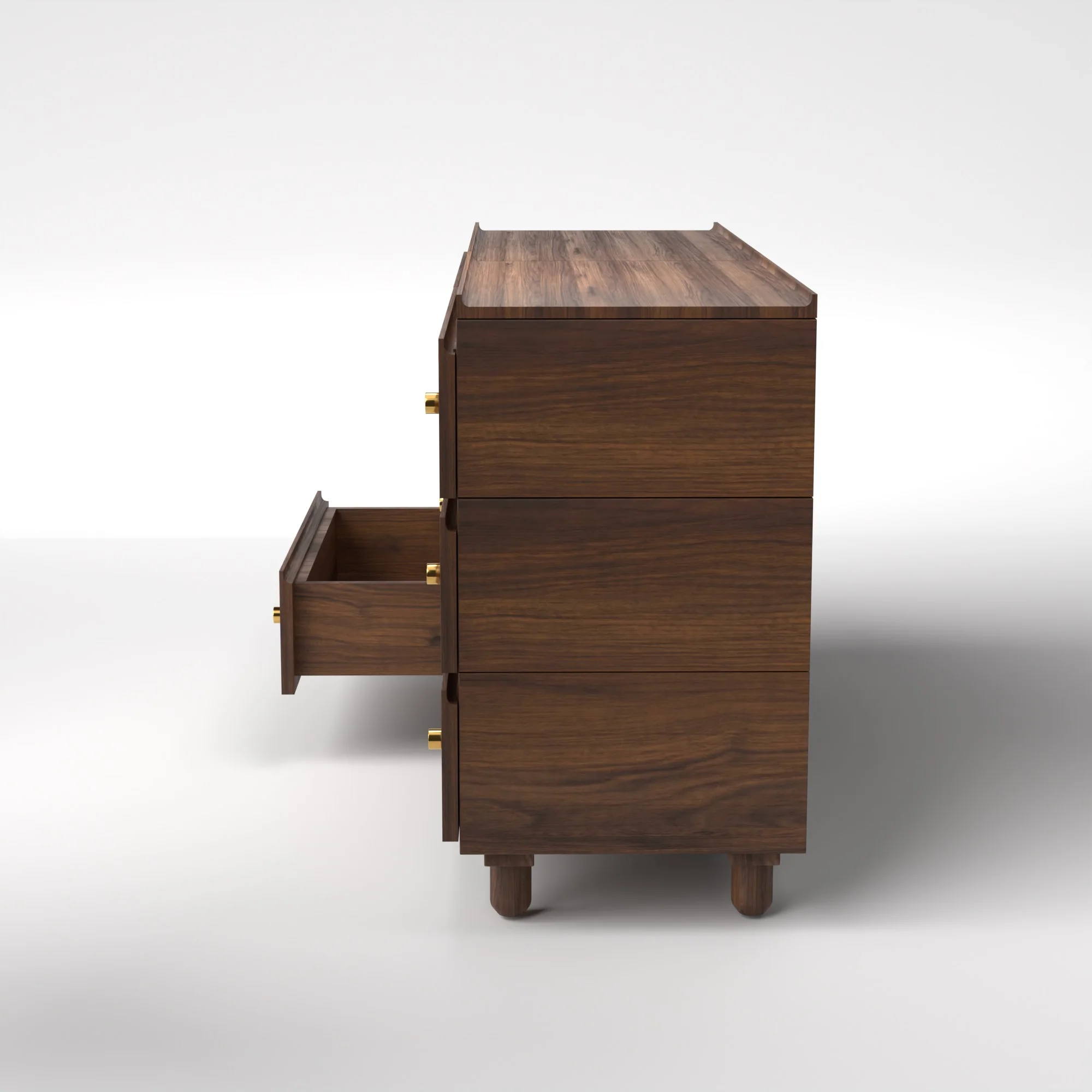 Stava Modular Drawer System | Solid Walnut/Teak/Oak Wood (3x2) | 5.5 Feet Length - Image 4