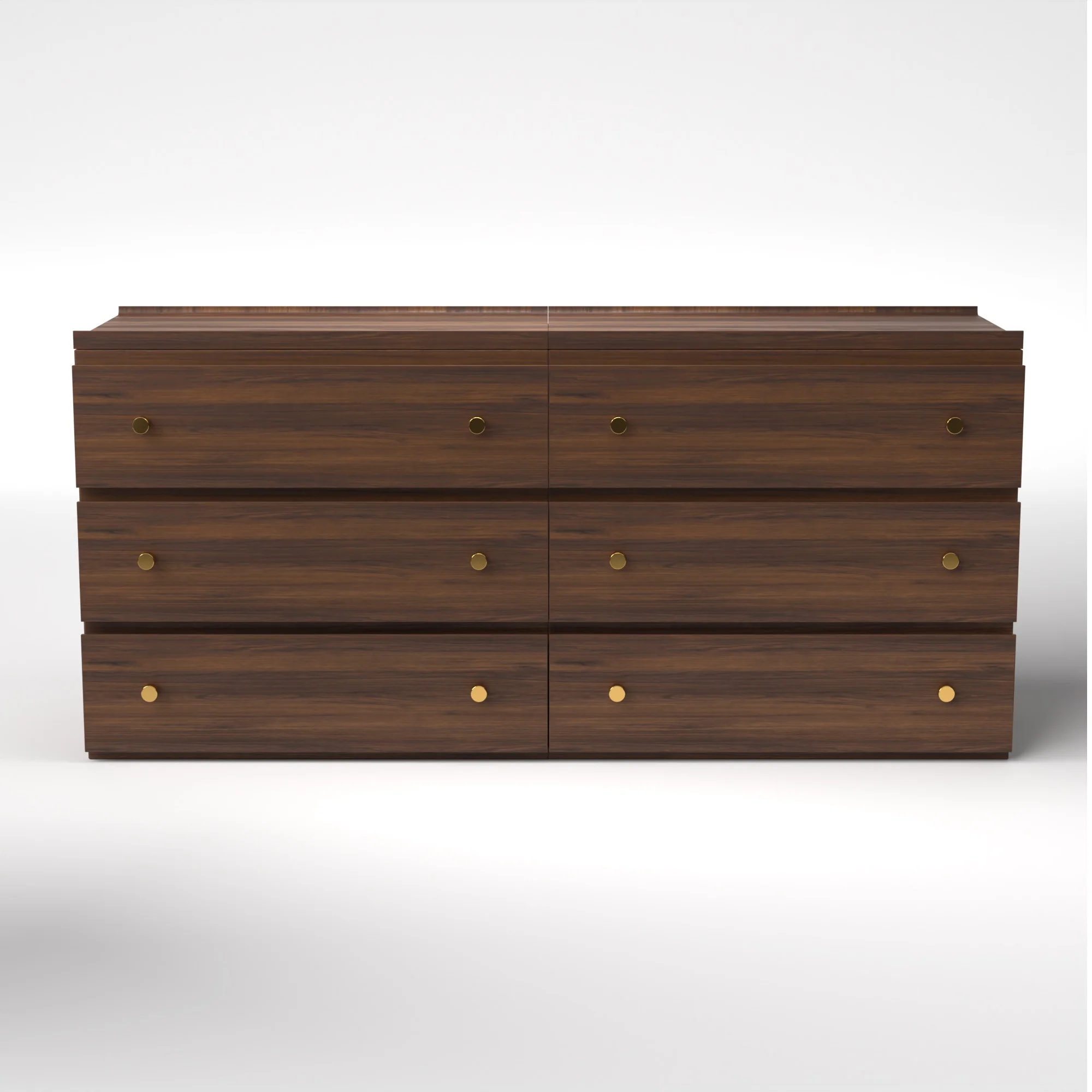 Stava Modular Drawer System | Solid Walnut/Teak/Oak Wood (3x2) | 5.5 Feet Length - Image 7