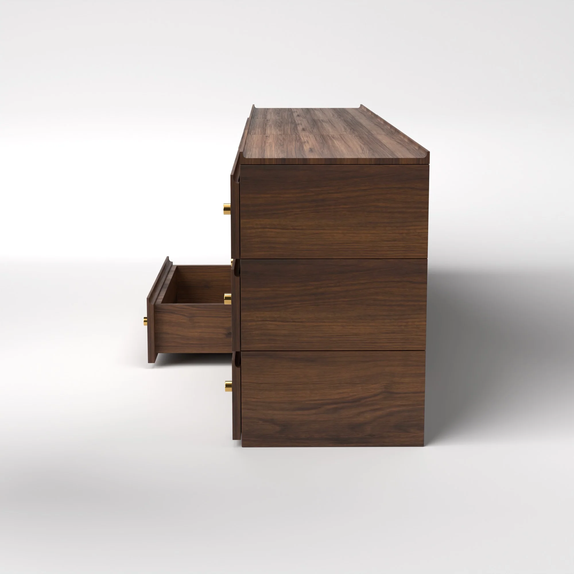 Stava Modular Drawer System | Solid Walnut/Teak/Oak Wood (3x3) | 8 Feet Length - Image 10