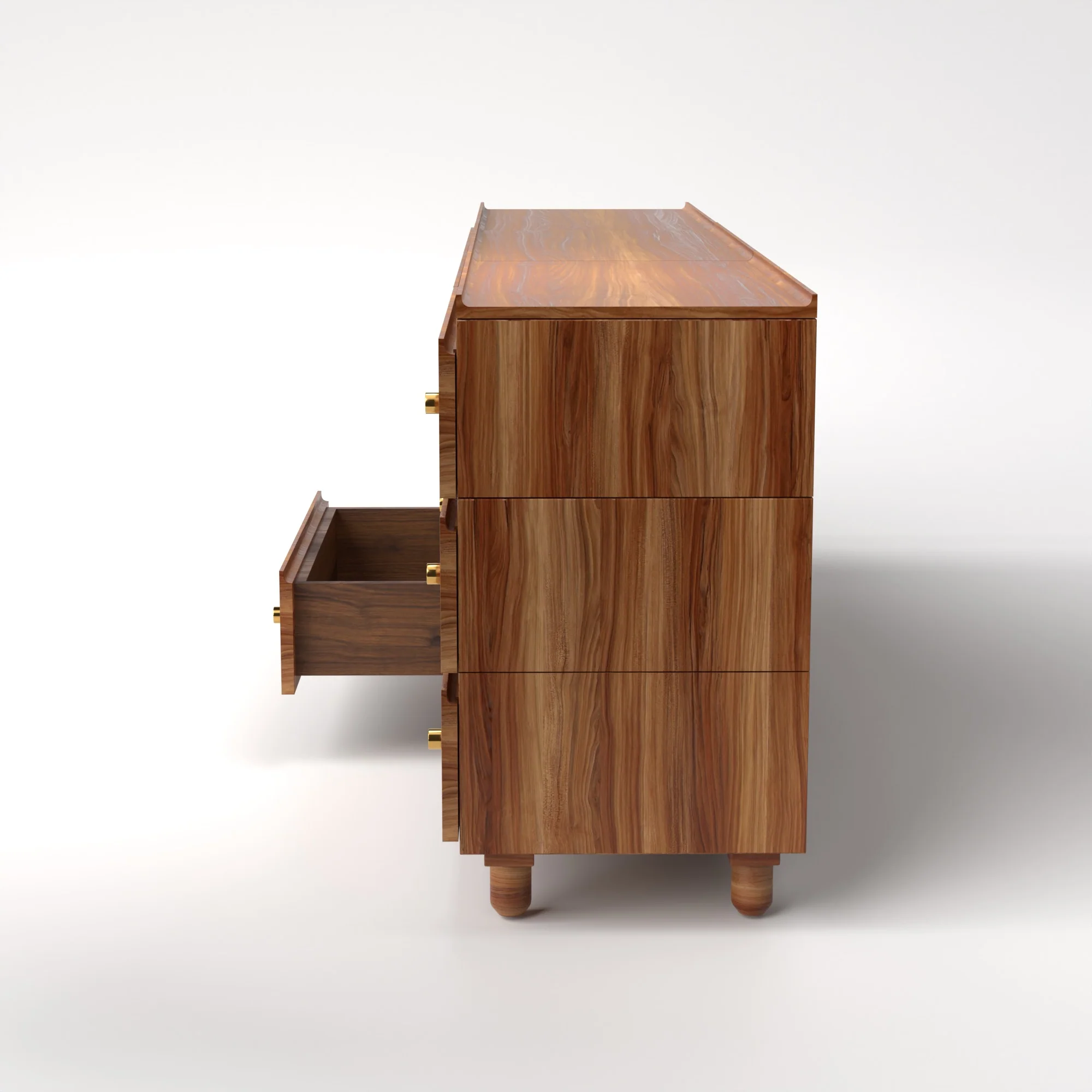 Stava Modular Drawer System | Solid Walnut/Teak/Oak Wood (3x3) | 8 Feet Length - Image 16