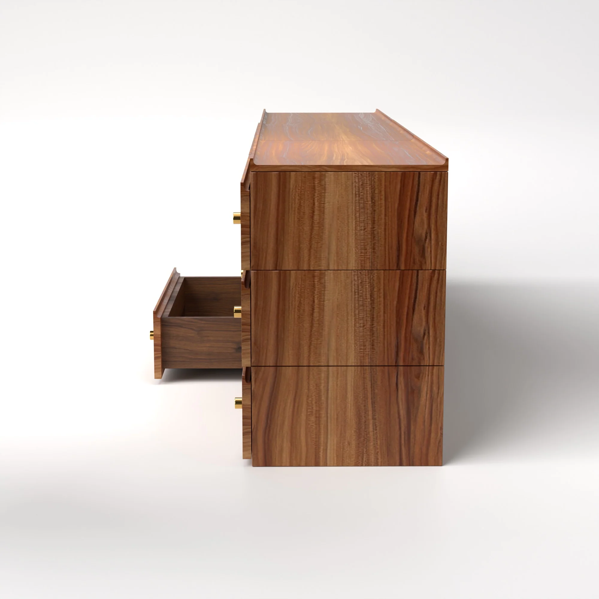 Stava Modular Drawer System | Solid Walnut/Teak/Oak Wood (3x3) | 8 Feet Length - Image 21