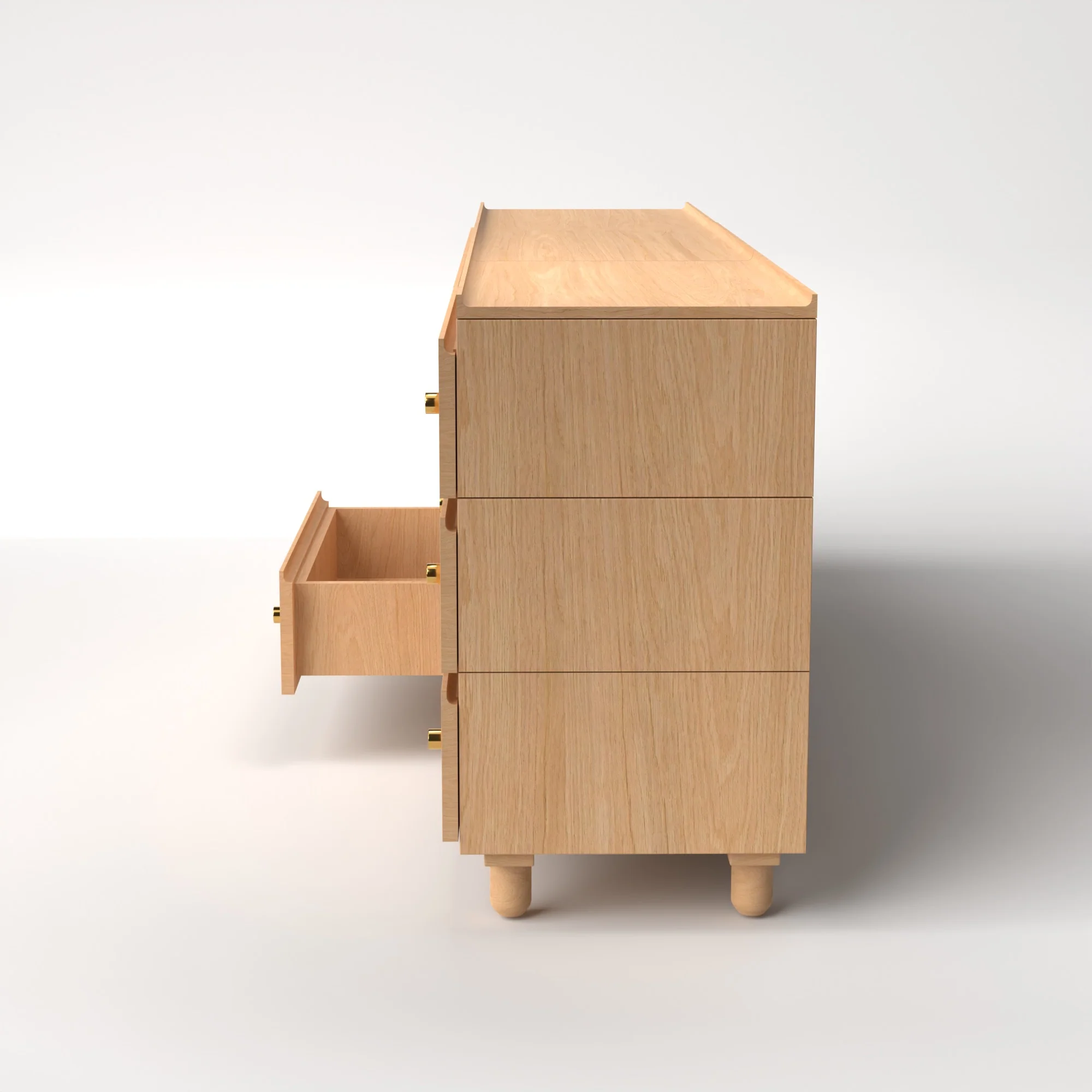 Stava Modular Drawer System | Solid Walnut/Teak/Oak Wood (3x3) | 8 Feet Length - Image 26