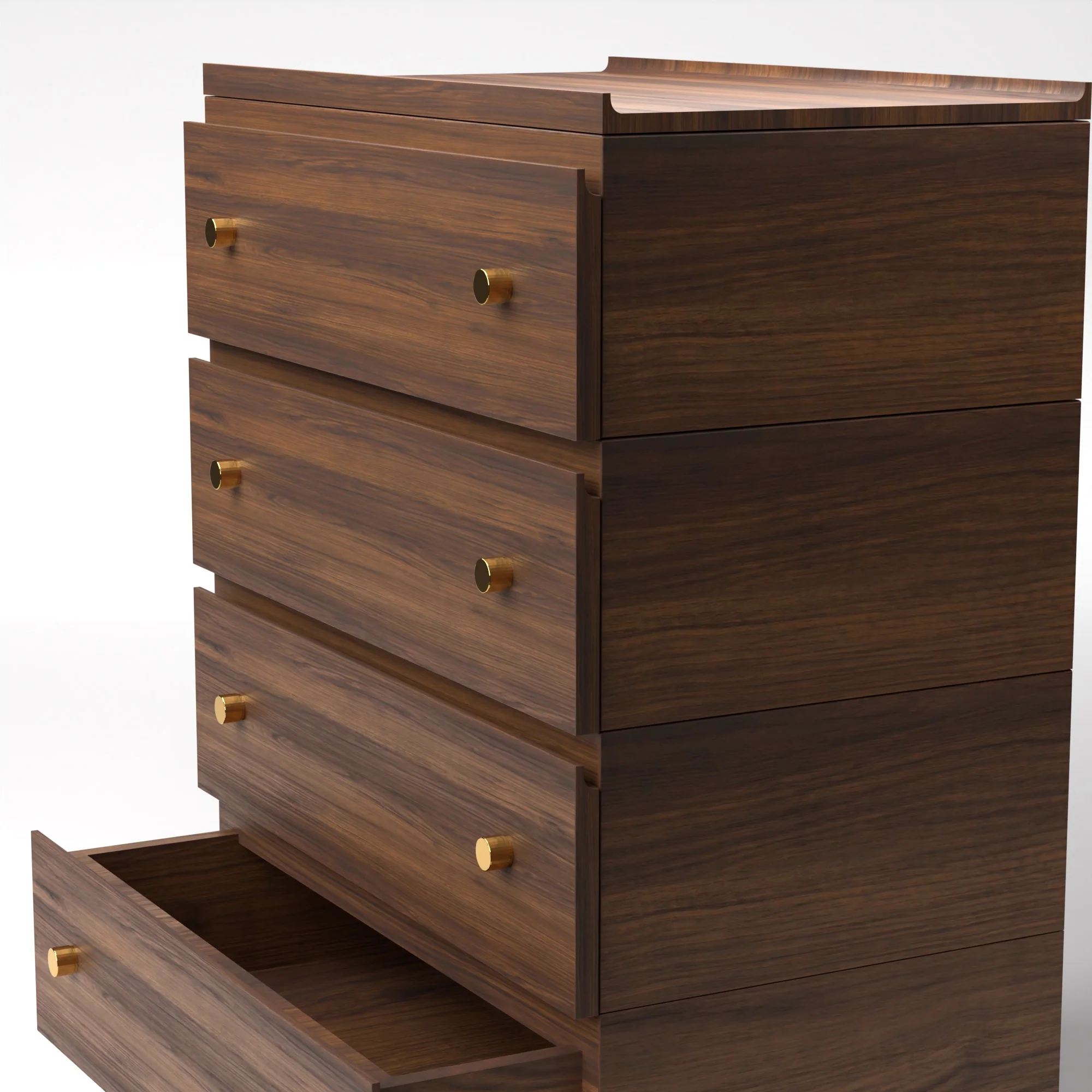 Stava Modular Drawer System | Solid Walnut/Teak/Oak Wood (4x1) | 3 Feet Length - Image 11