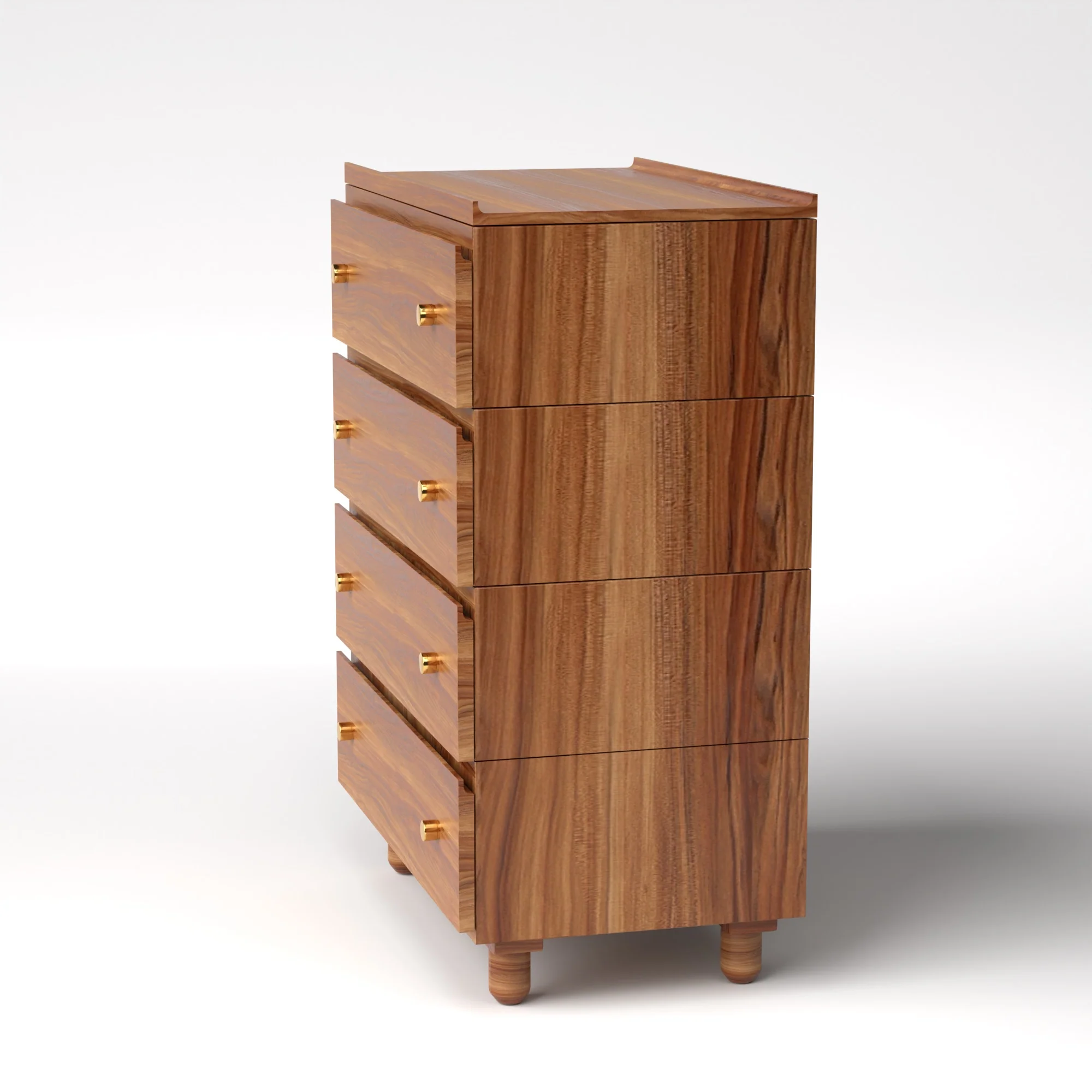 Stava Modular Drawer System | Solid Walnut/Teak/Oak Wood (4x1) | 3 Feet Length - Image 14