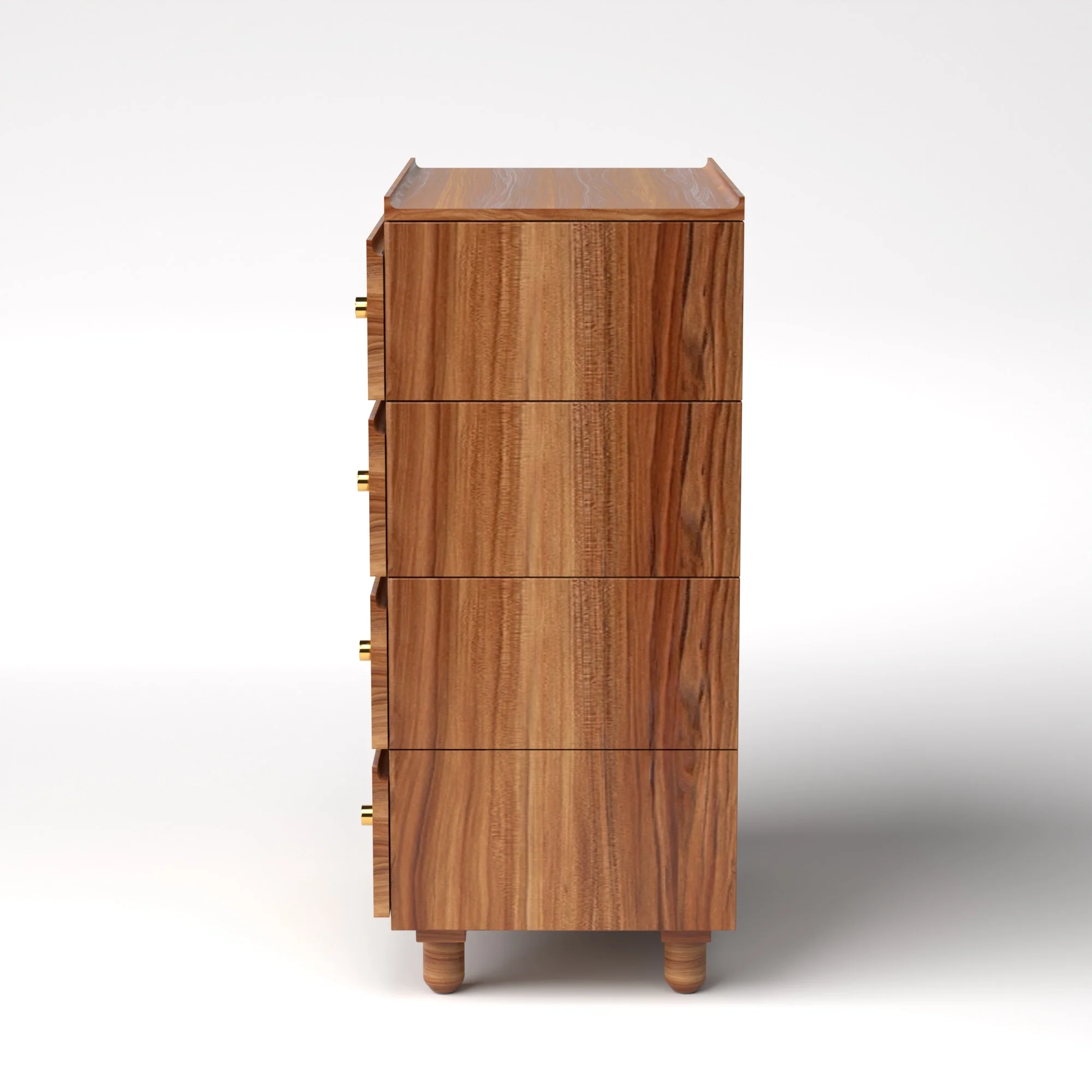 Stava Modular Drawer System | Solid Walnut/Teak/Oak Wood (4x1) | 3 Feet Length - Image 16