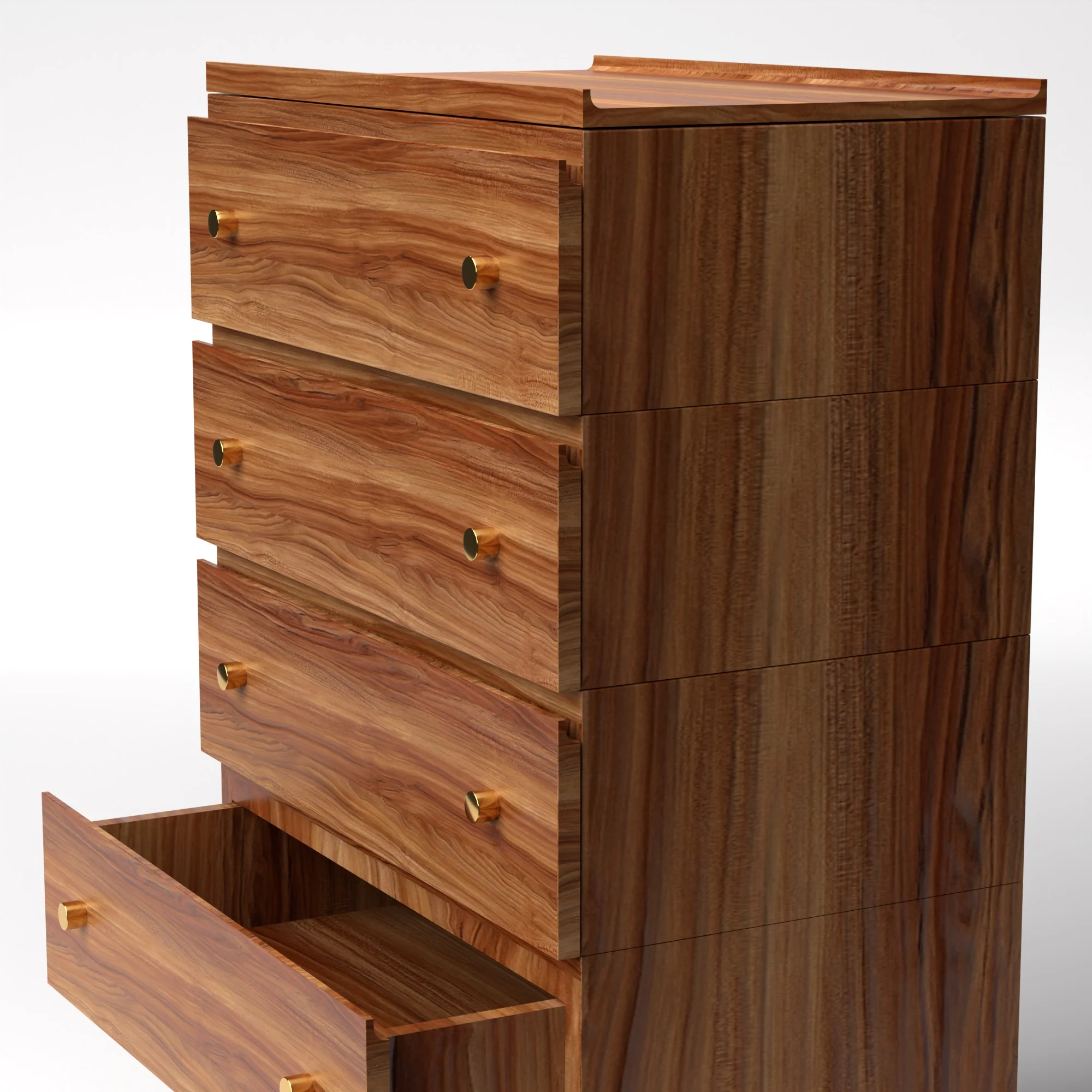 Stava Modular Drawer System | Solid Walnut/Teak/Oak Wood (4x1) | 3 Feet Length - Image 17