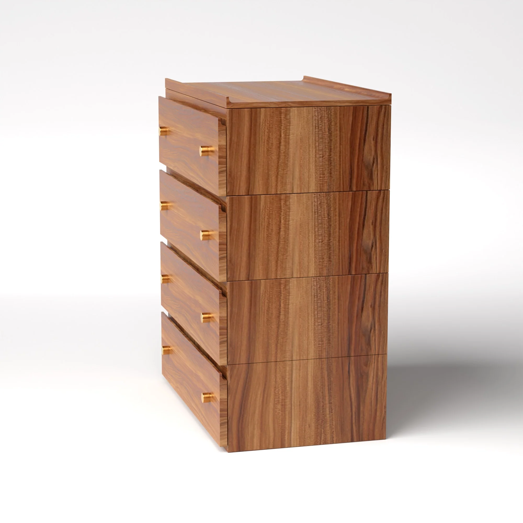 Stava Modular Drawer System | Solid Walnut/Teak/Oak Wood (4x1) | 3 Feet Length - Image 19