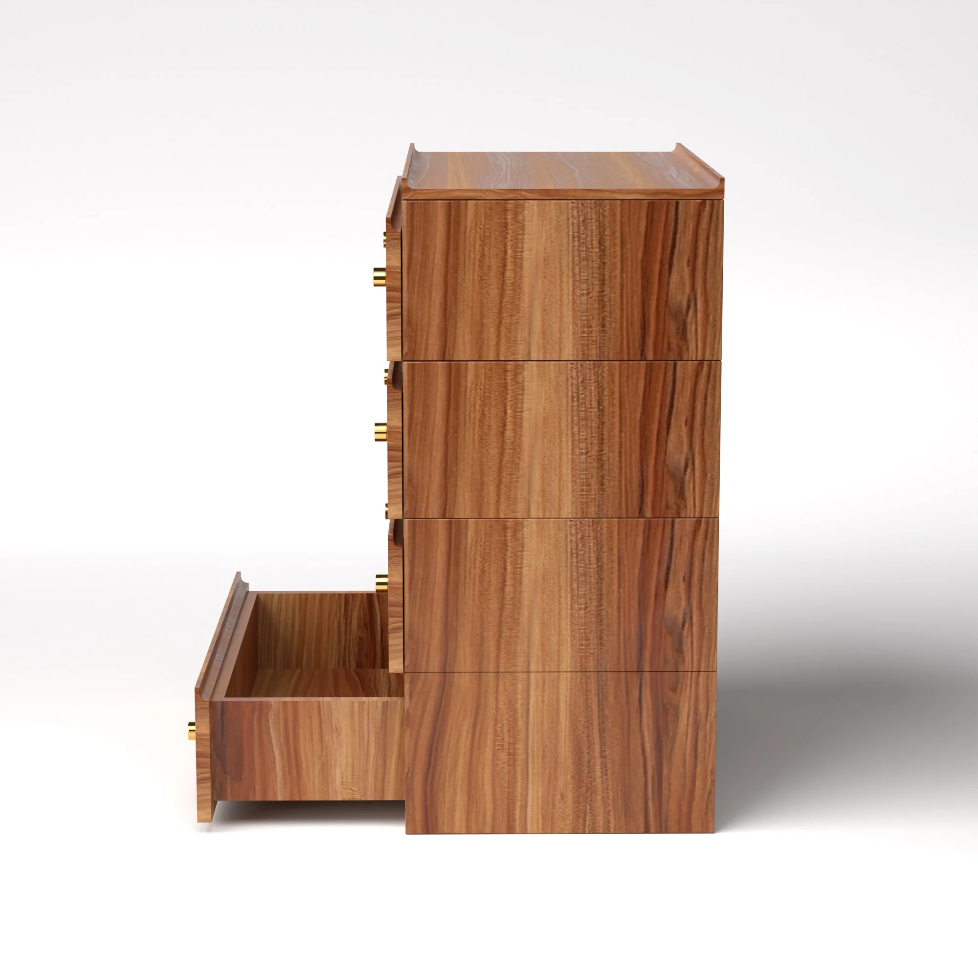 Stava Modular Drawer System | Solid Walnut/Teak/Oak Wood (4x1) | 3 Feet Length - Image 20