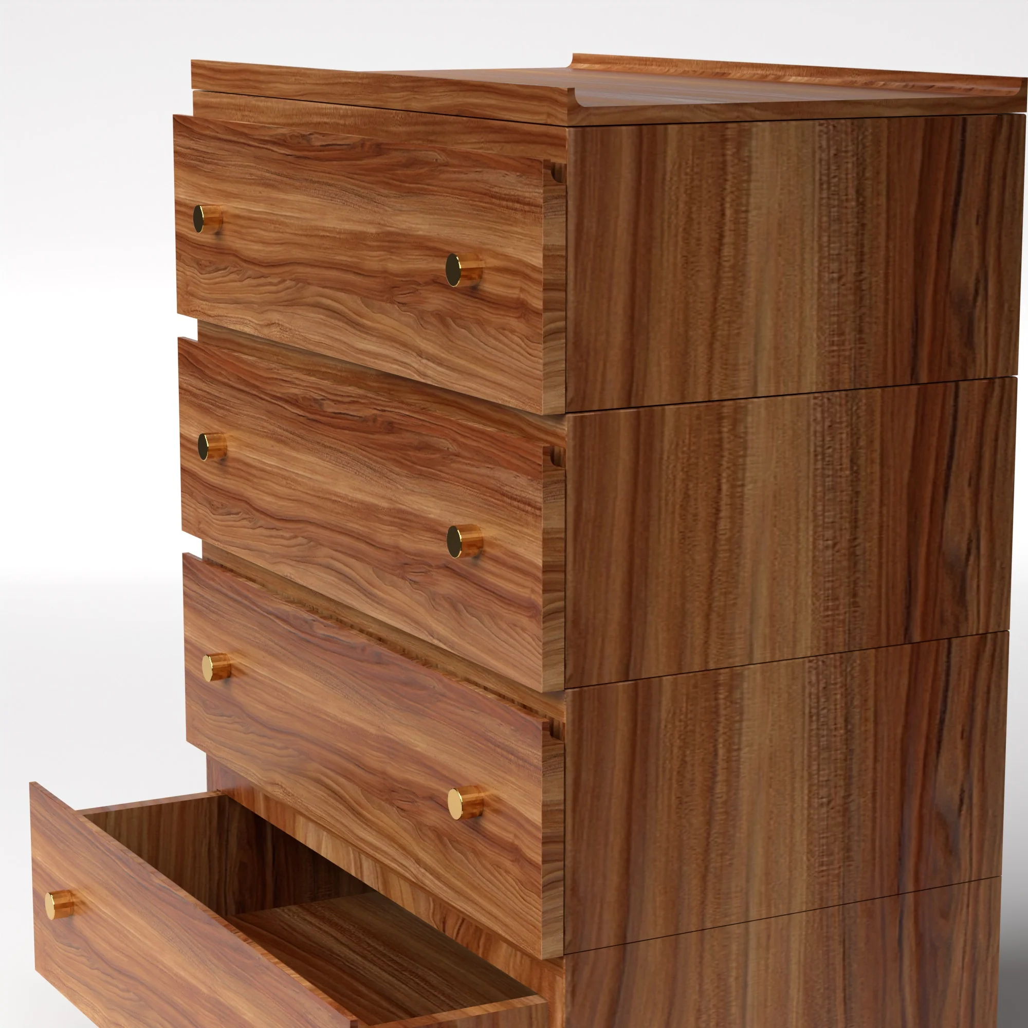 Stava Modular Drawer System | Solid Walnut/Teak/Oak Wood (4x1) | 3 Feet Length - Image 22