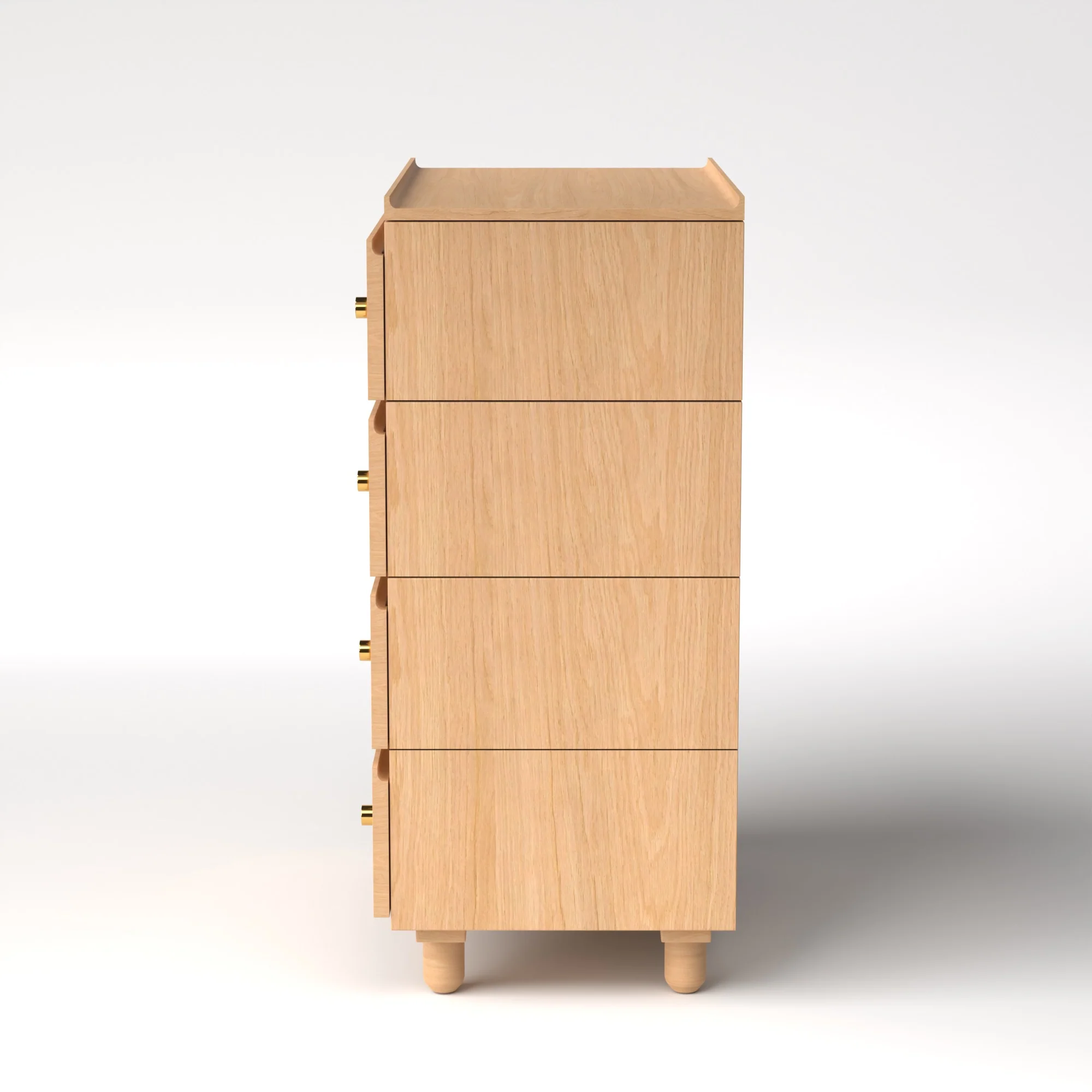 Stava Modular Drawer System | Solid Walnut/Teak/Oak Wood (4x1) | 3 Feet Length - Image 26