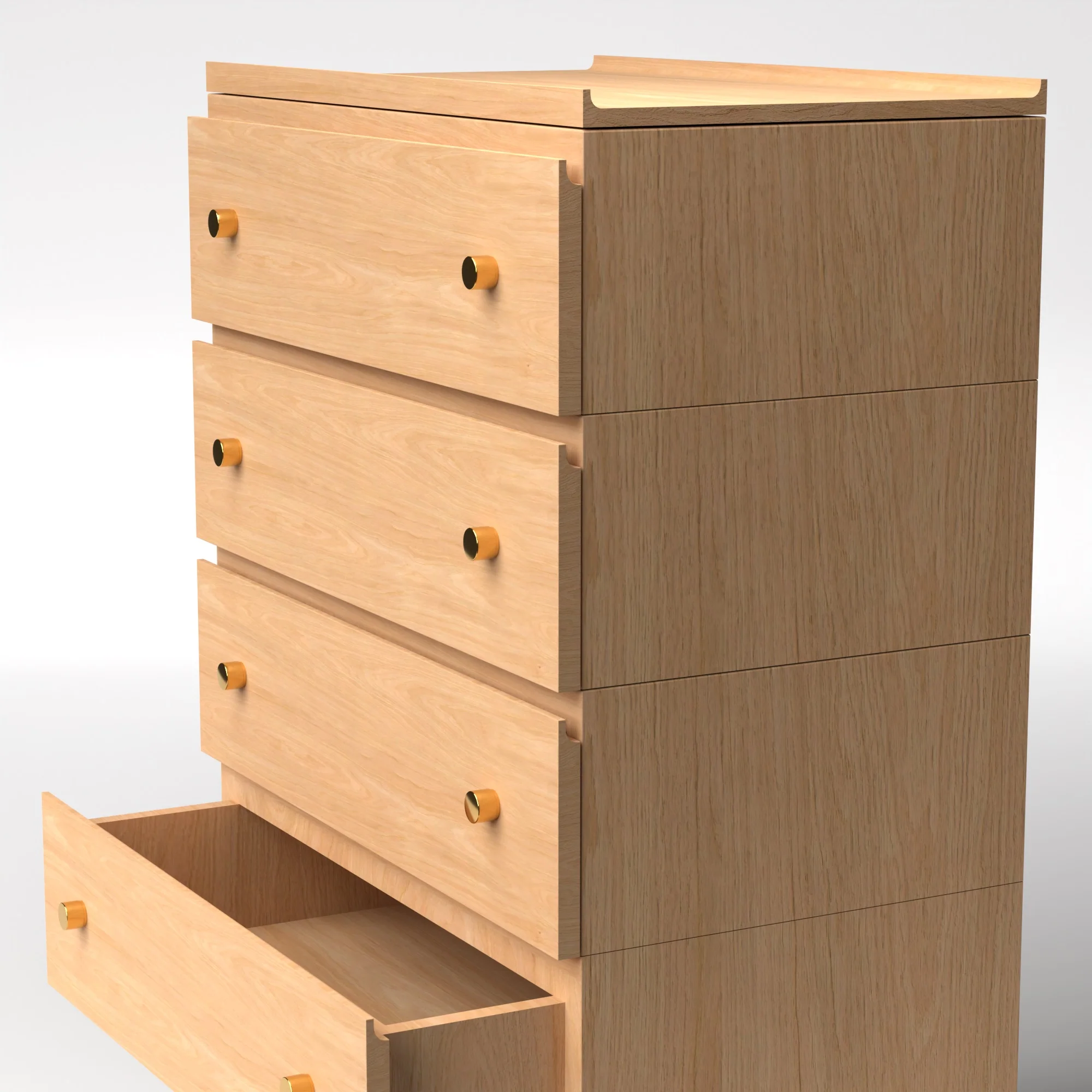 Stava Modular Drawer System | Solid Walnut/Teak/Oak Wood (4x1) | 3 Feet Length - Image 27