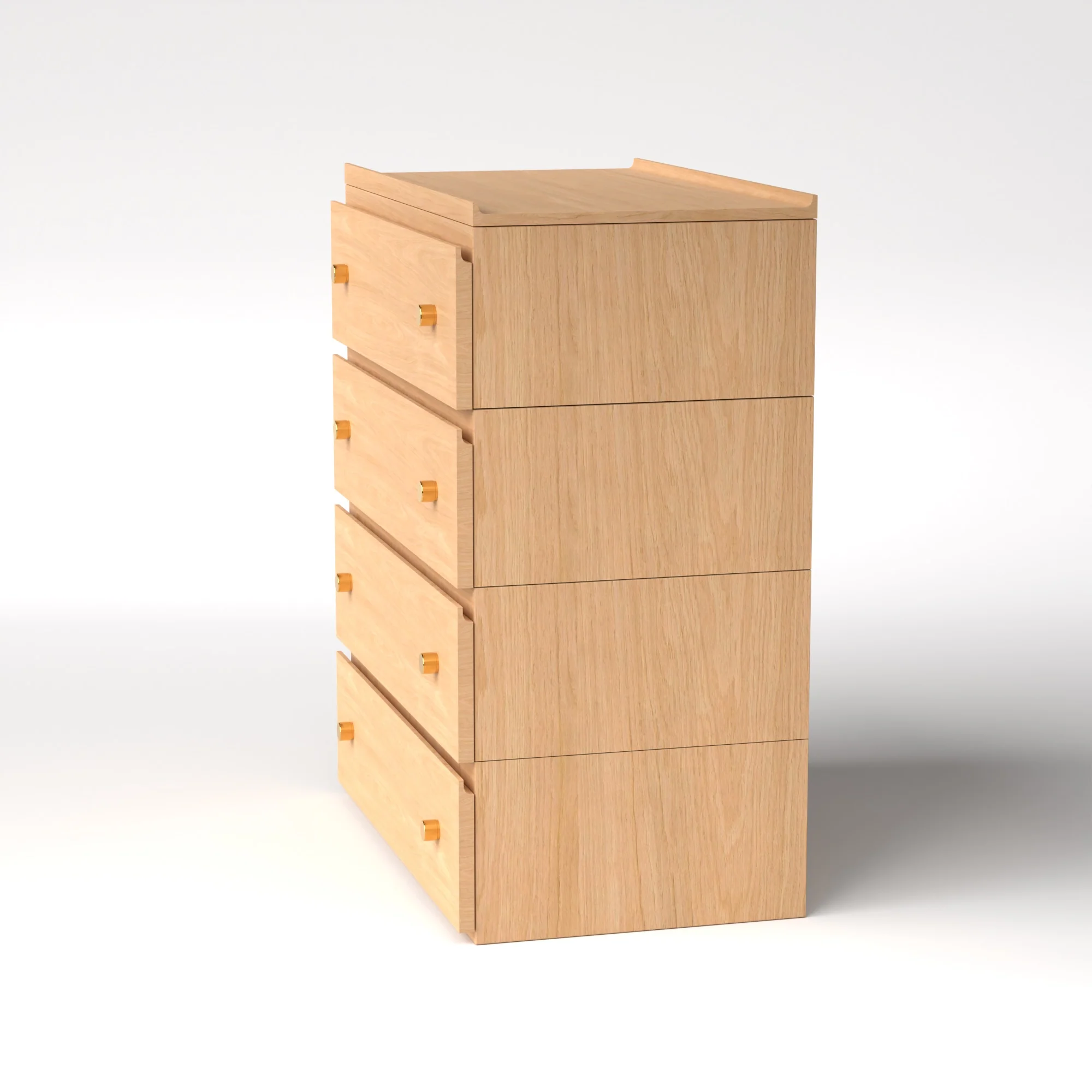 Stava Modular Drawer System | Solid Walnut/Teak/Oak Wood (4x1) | 3 Feet Length - Image 29