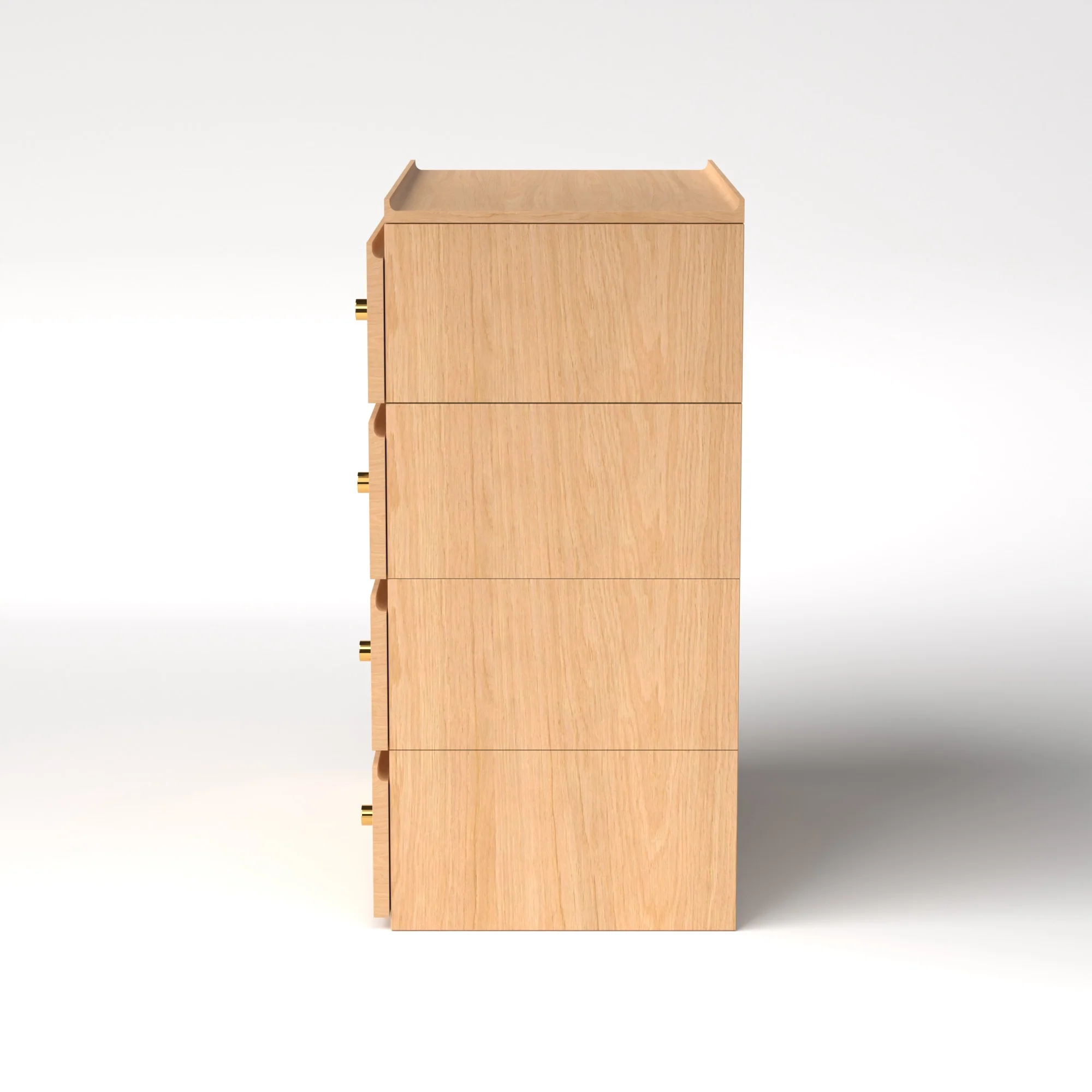 Stava Modular Drawer System | Solid Walnut/Teak/Oak Wood (4x1) | 3 Feet Length - Image 31