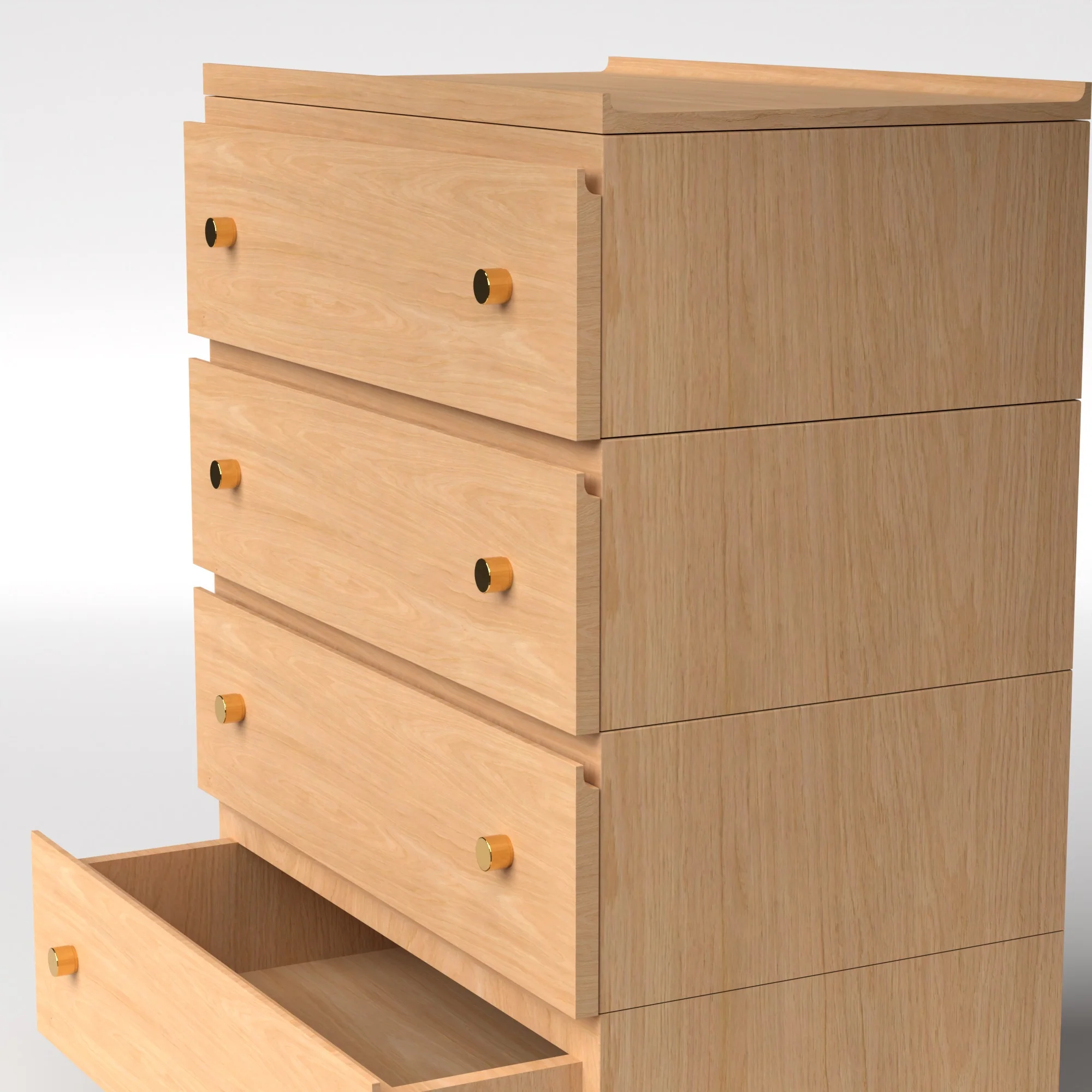 Stava Modular Drawer System | Solid Walnut/Teak/Oak Wood (4x1) | 3 Feet Length - Image 32