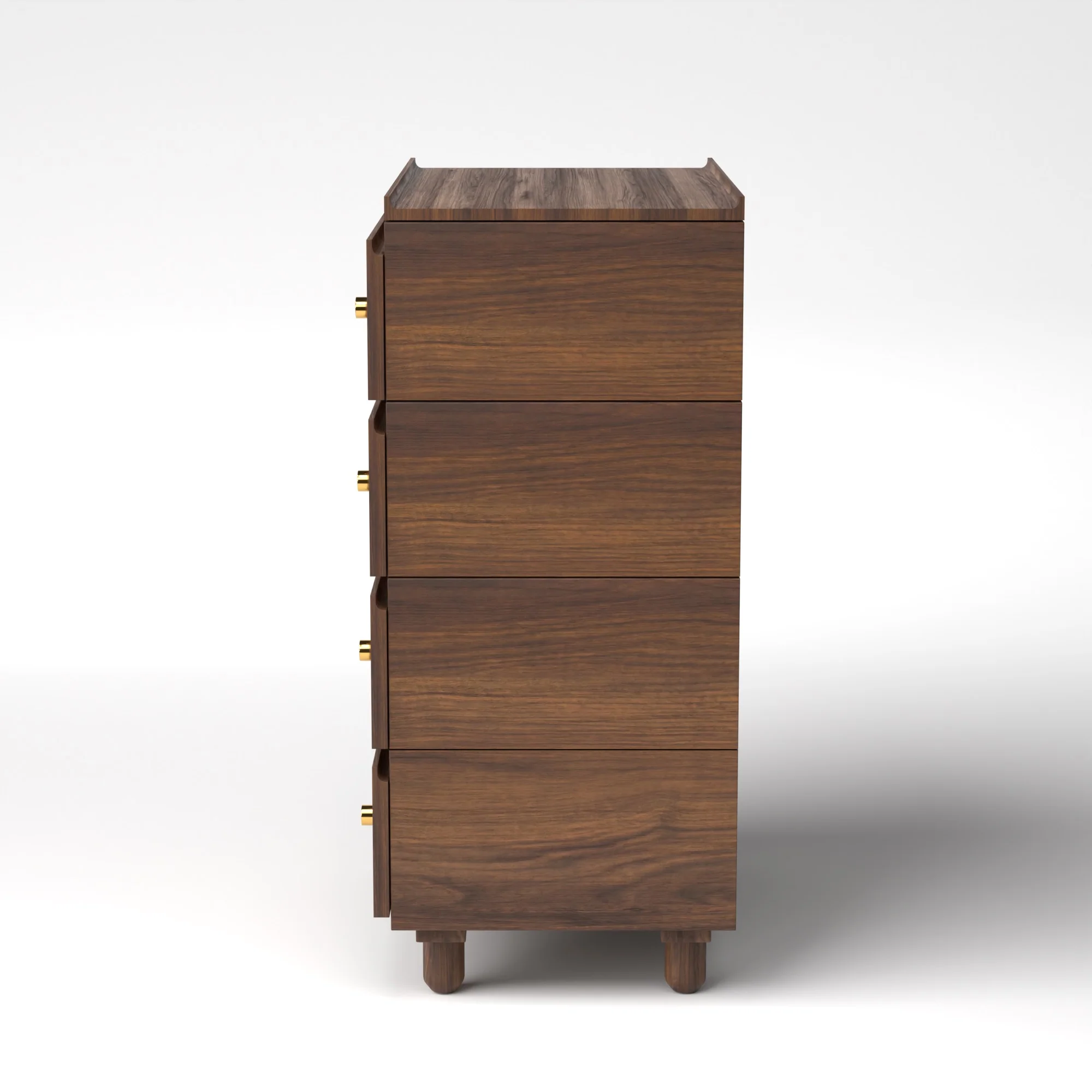 Stava Modular Drawer System | Solid Walnut/Teak/Oak Wood (4x1) | 3 Feet Length - Image 5