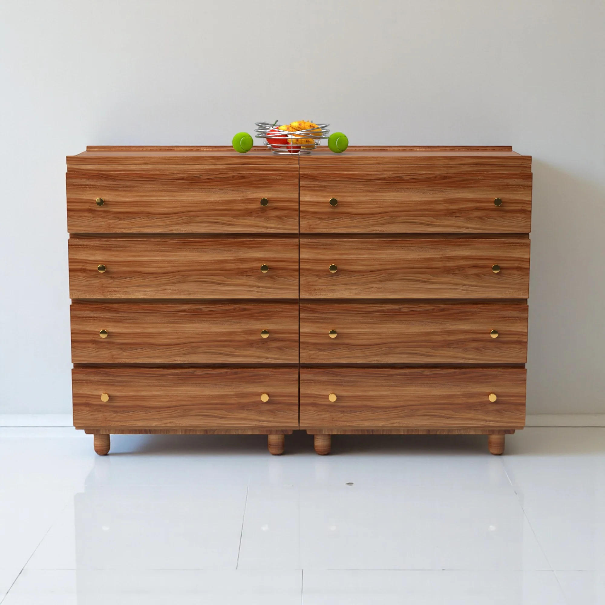 Stava Modular Drawer System | Solid Walnut/Teak/Oak Wood (4x2) | 5.5 Feet Length - Image 11